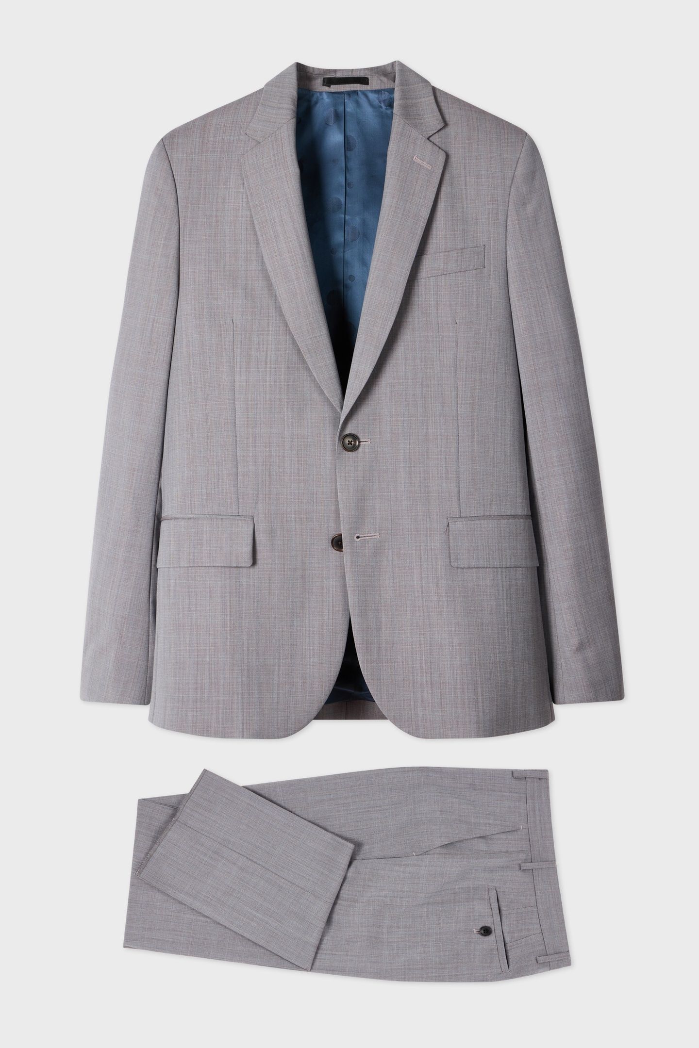 MENS TAILORED FIT 2 BUTTON SUIT TAUPE 1