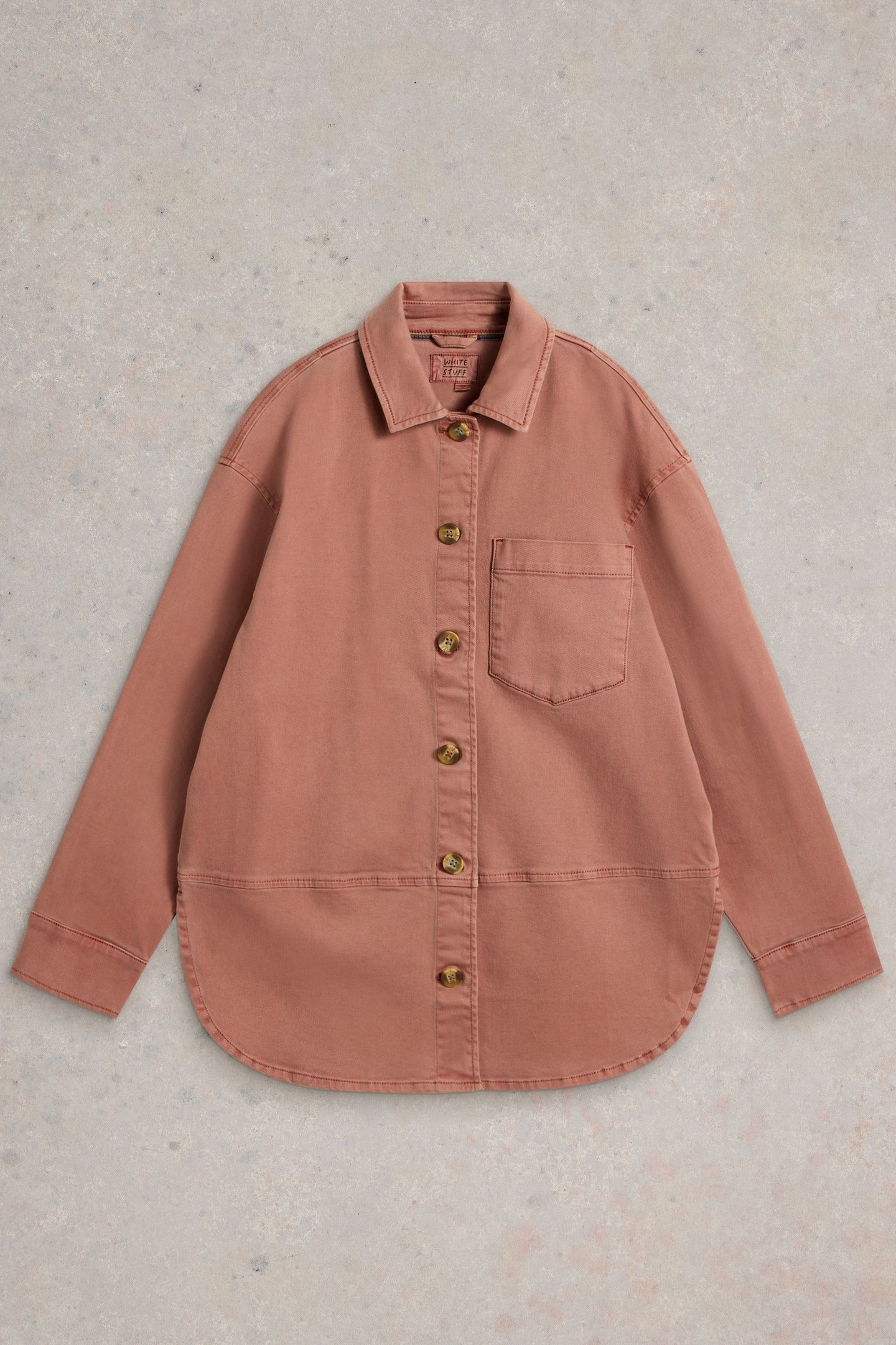 SOLENE COTTON SHACKET DUSTY PINK 4