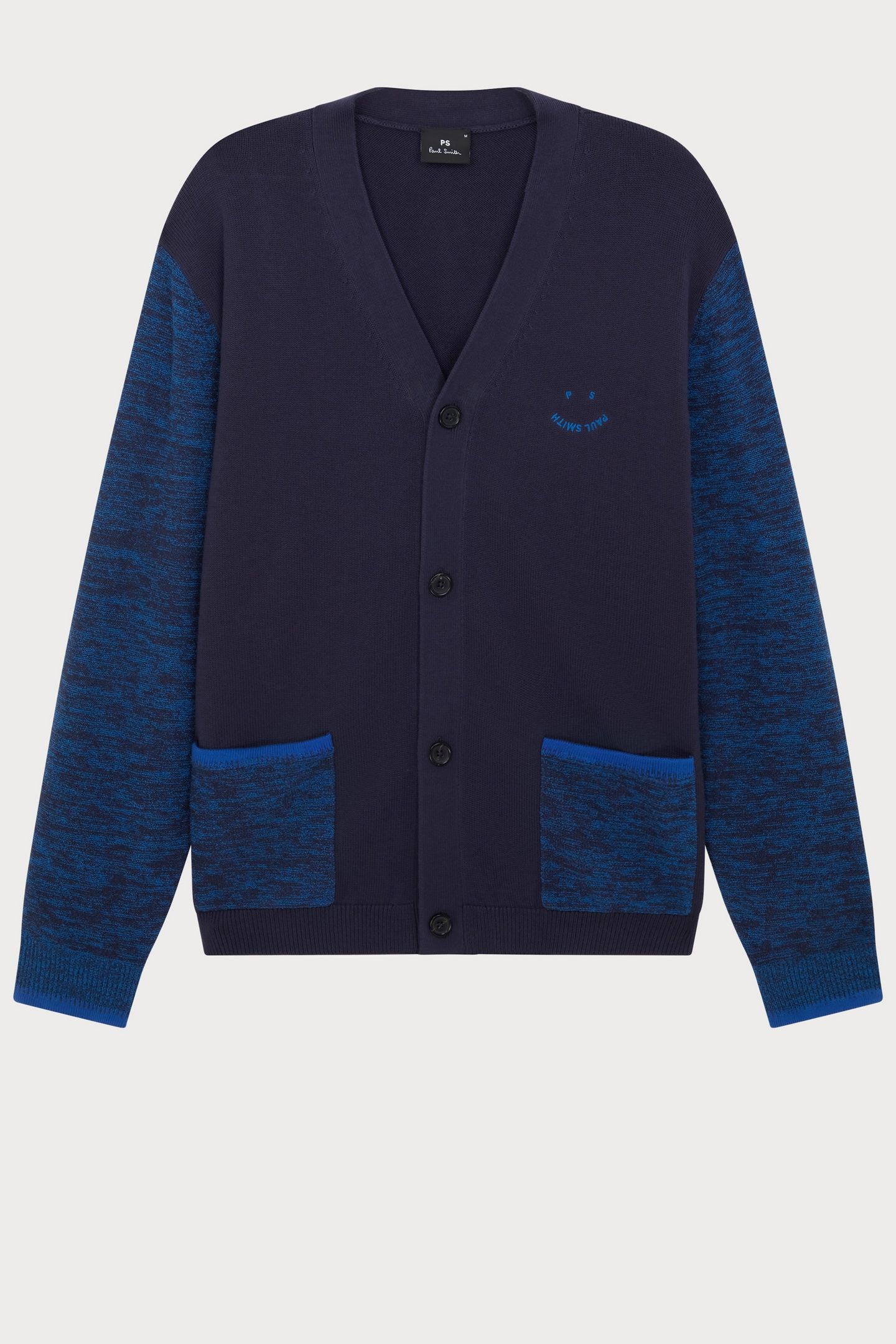 MENS CARDIGAN BUTTON THRU PS HAPPY VERY DARK NAVY 1
