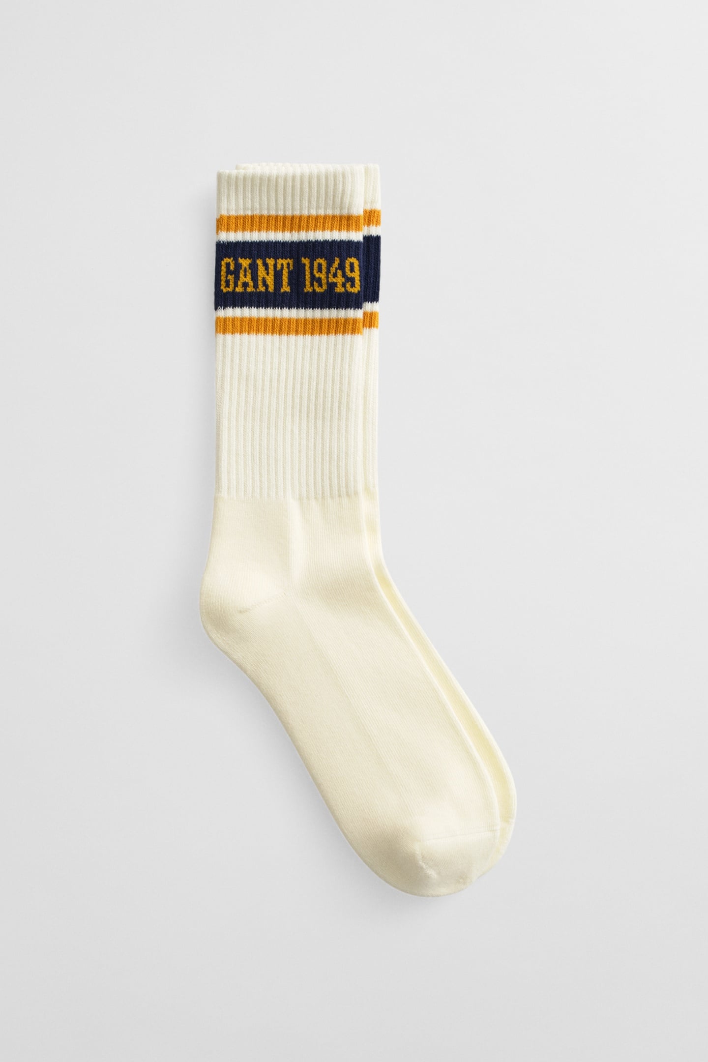 LOGO STRIPE SPORT SOCKS CREAM 1