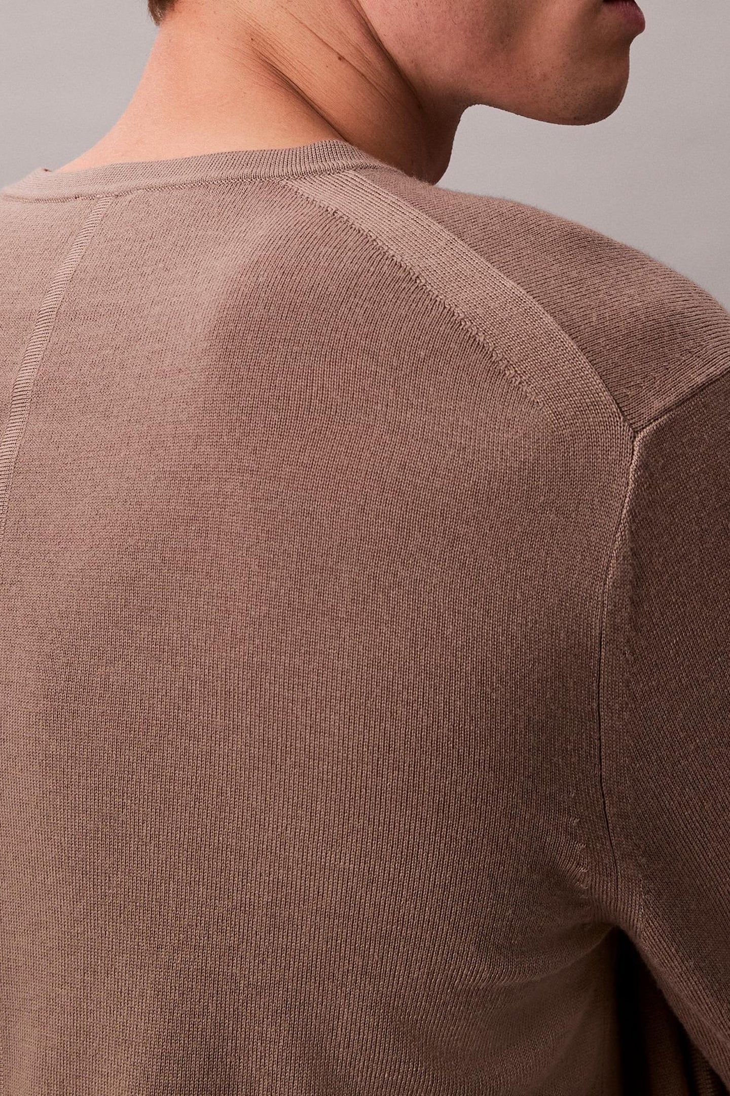 LS 100% MERINO CREW TAUPE TONE 6