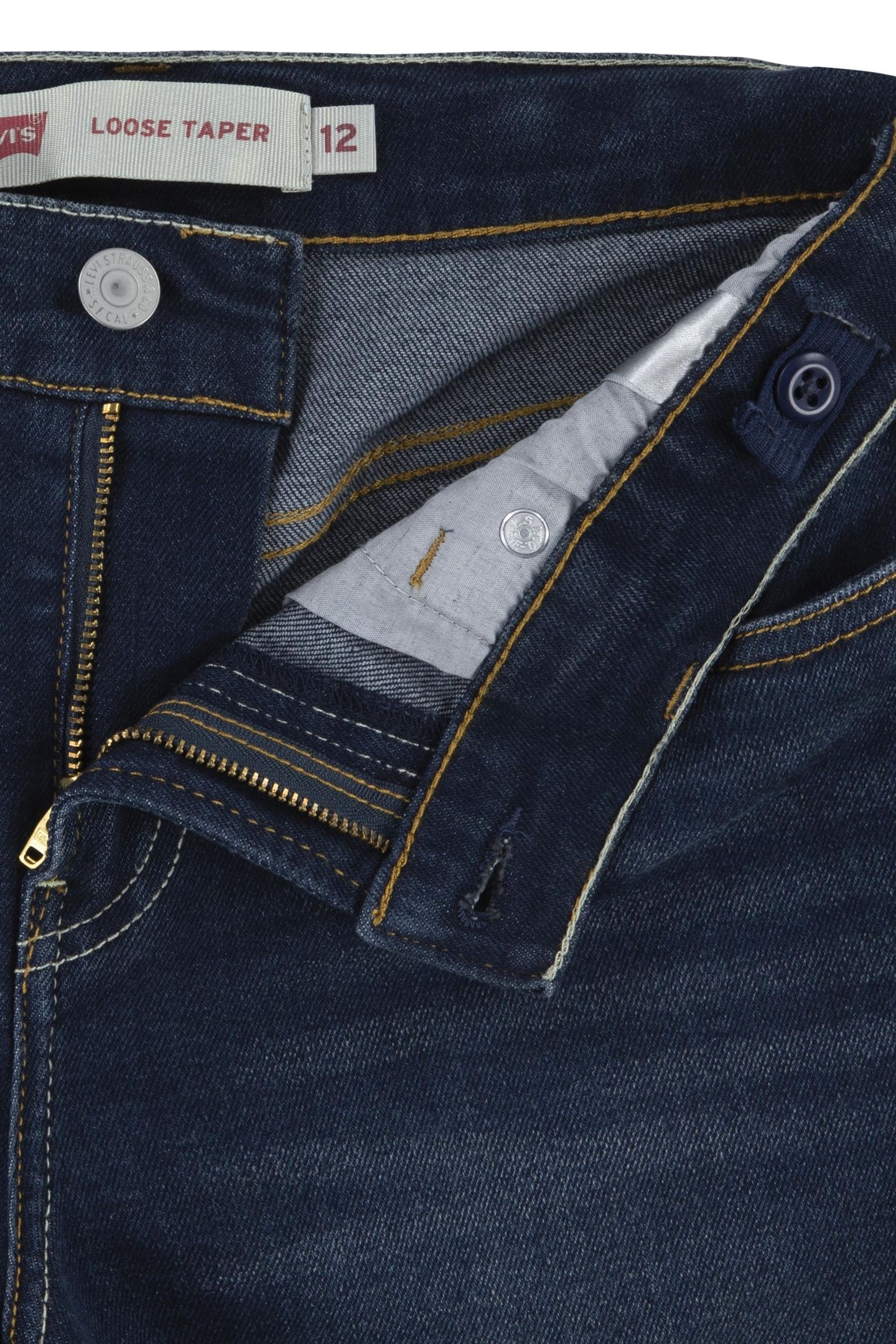 BOYS STAT LOOSE TAPER JEANS DARK HOLLOW 3