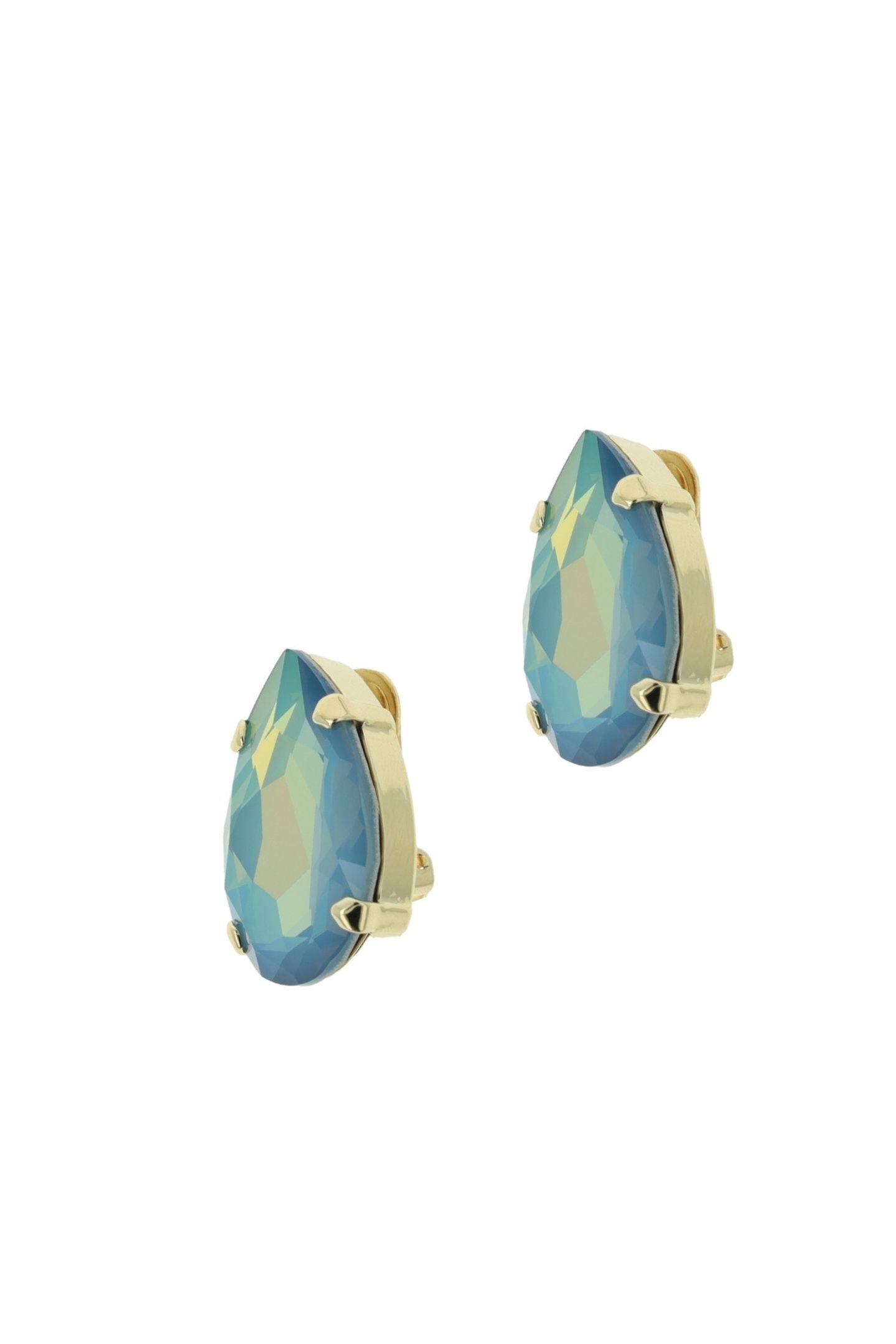 LA REINA EARRINGS WHITE OPAL STAR SHINE BLUE 2