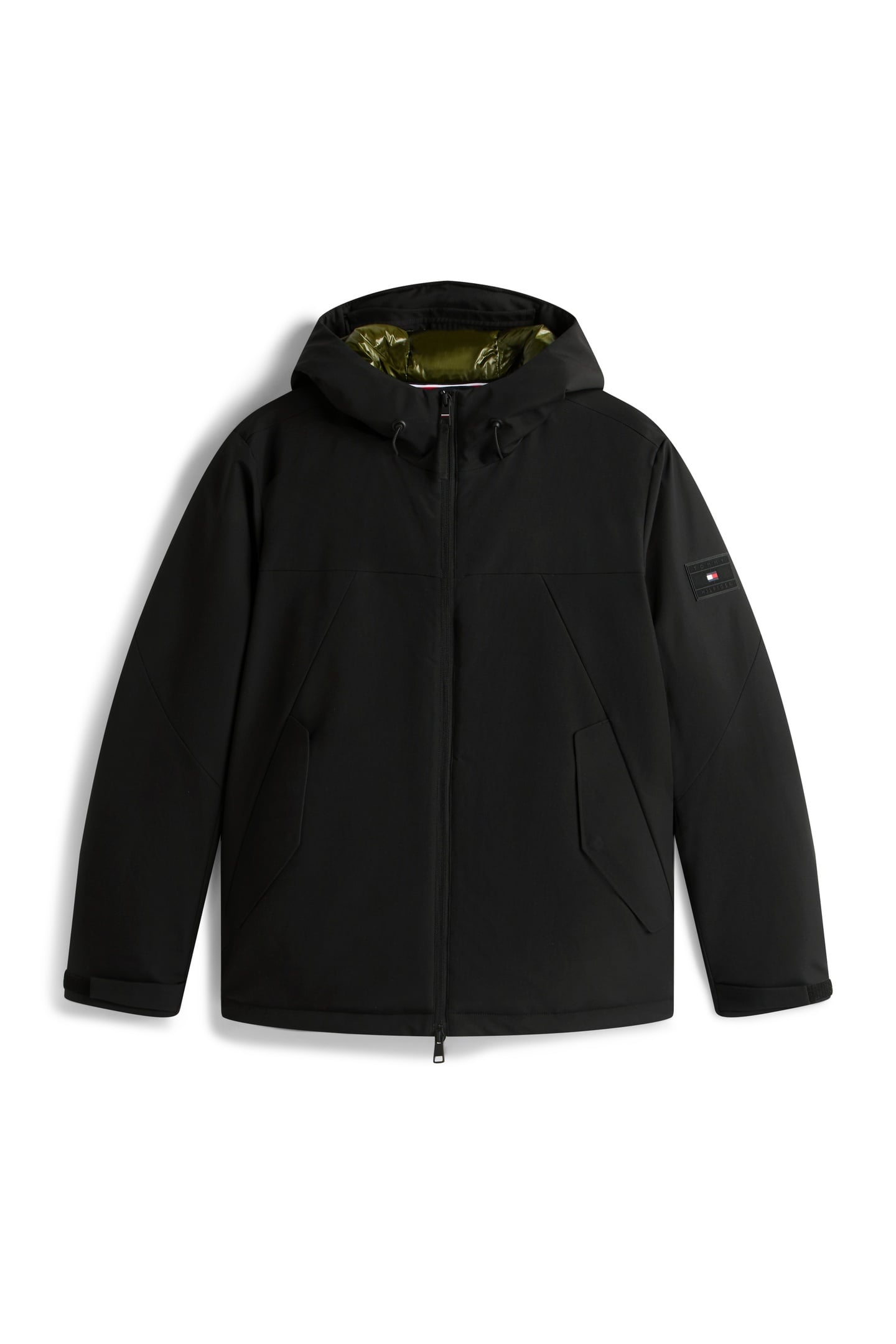 TECH HOODED SHORT PARKA BLACK 4