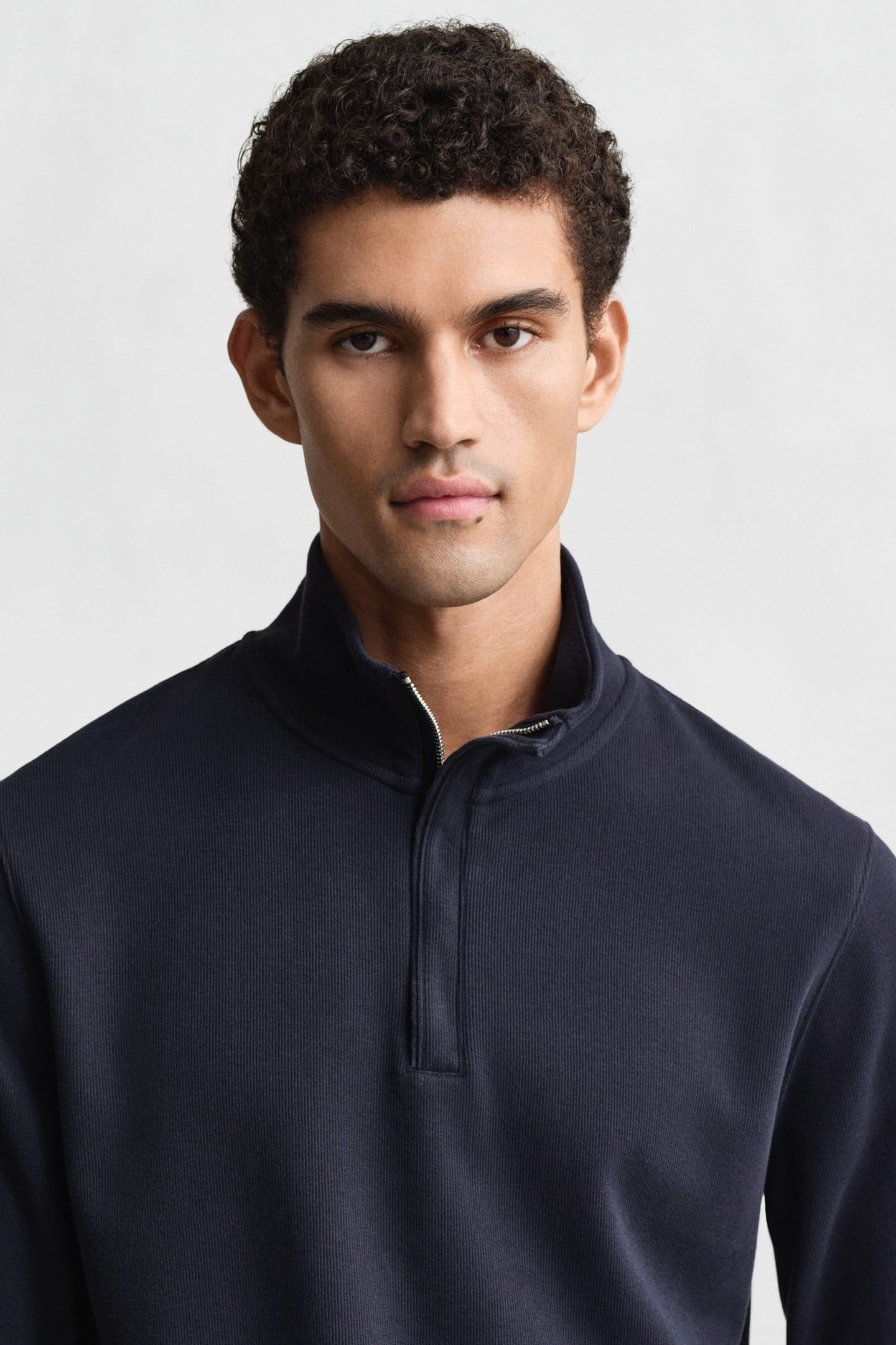 LIGHT SACKER HALF ZIP EVENING BLUE 5
