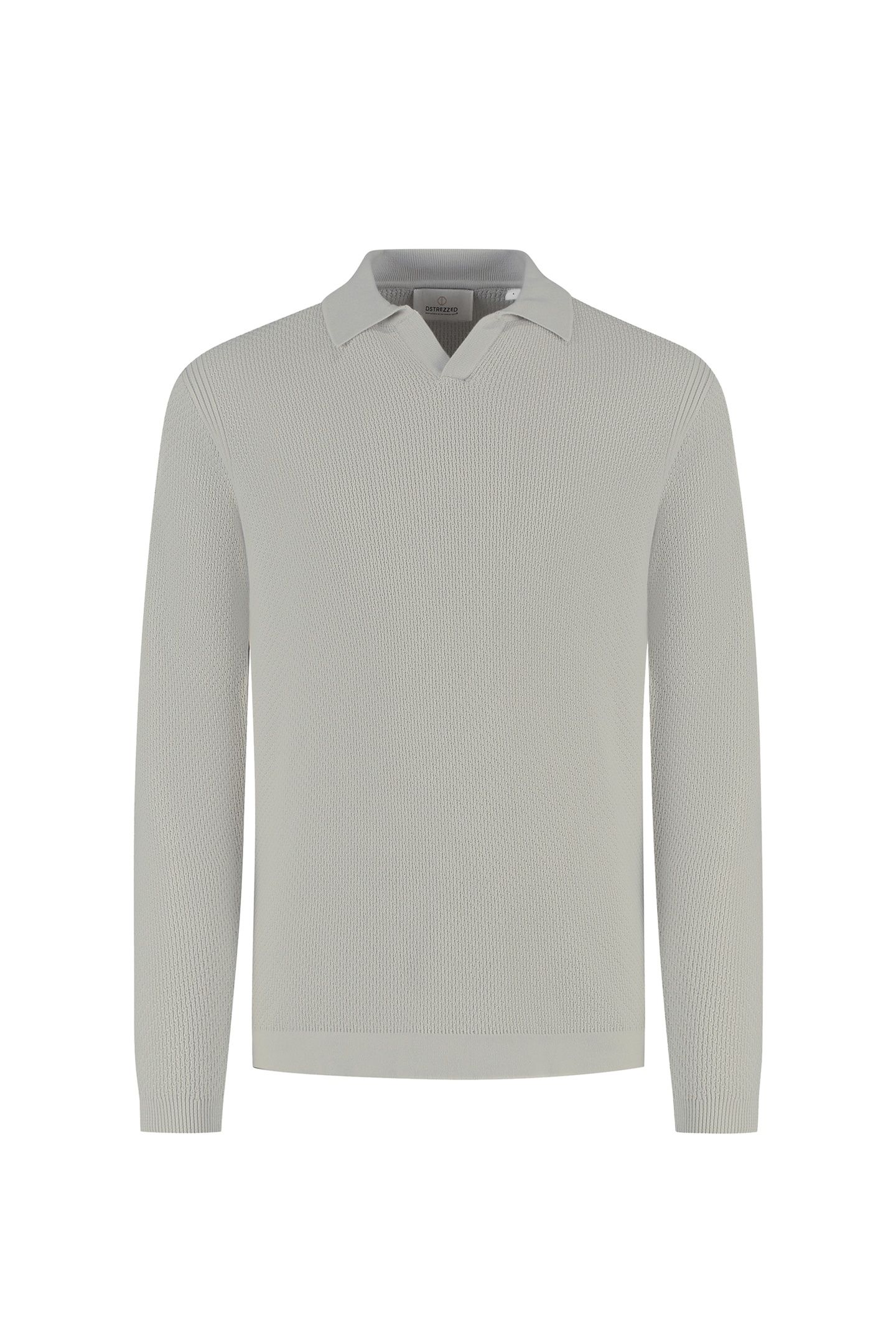 DS_KOSTAS LONGSLEEVE POLO GHOST GREY 3