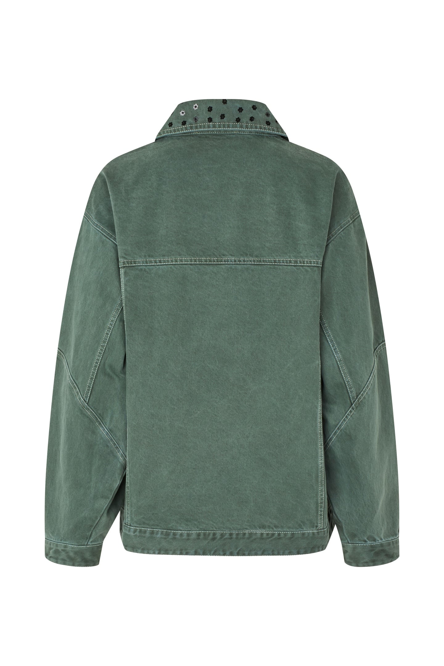OVERSIZED POCKETS JACKET DARK GREEN 4