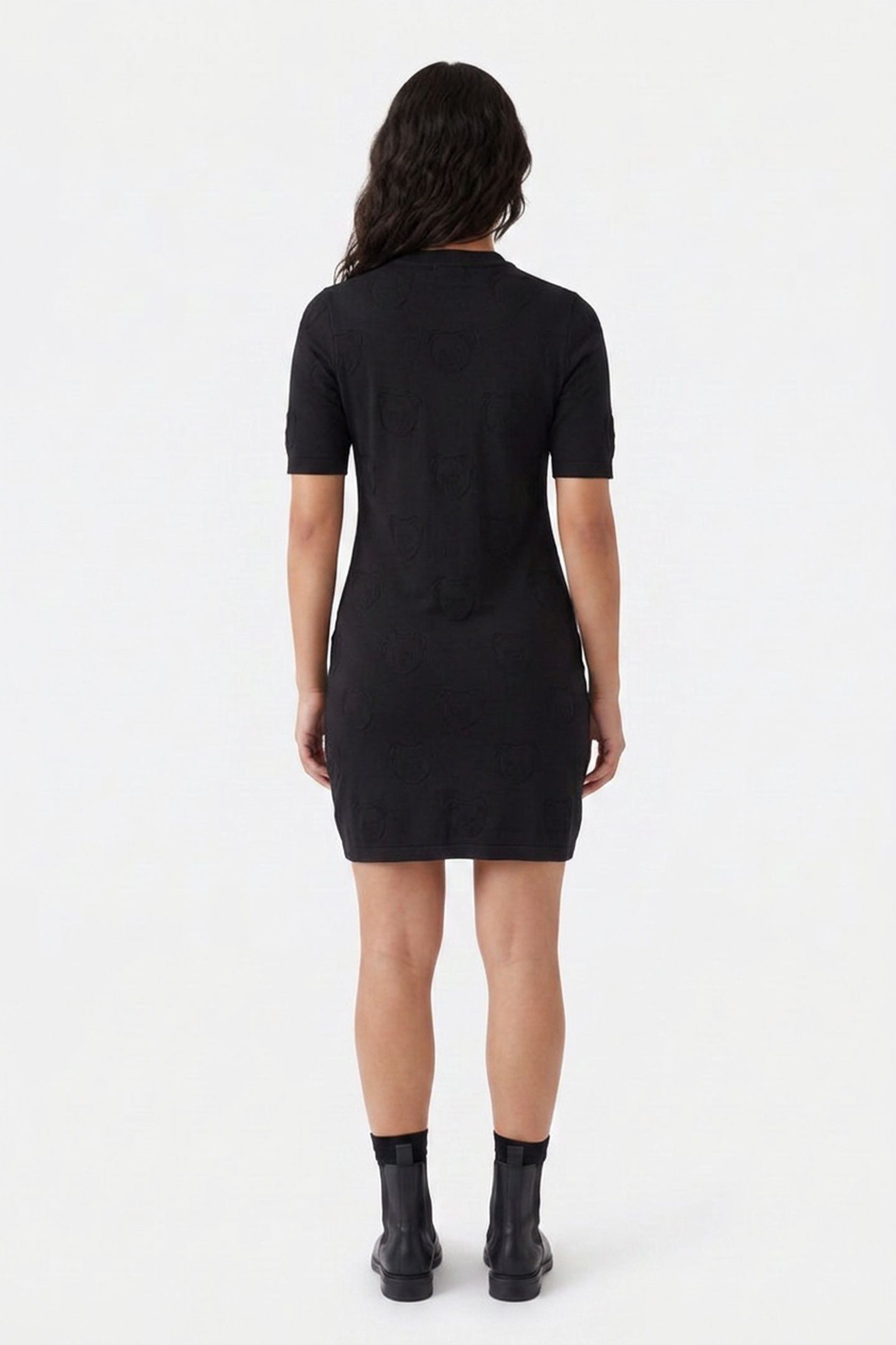 KNIT DRESS BLACK 2