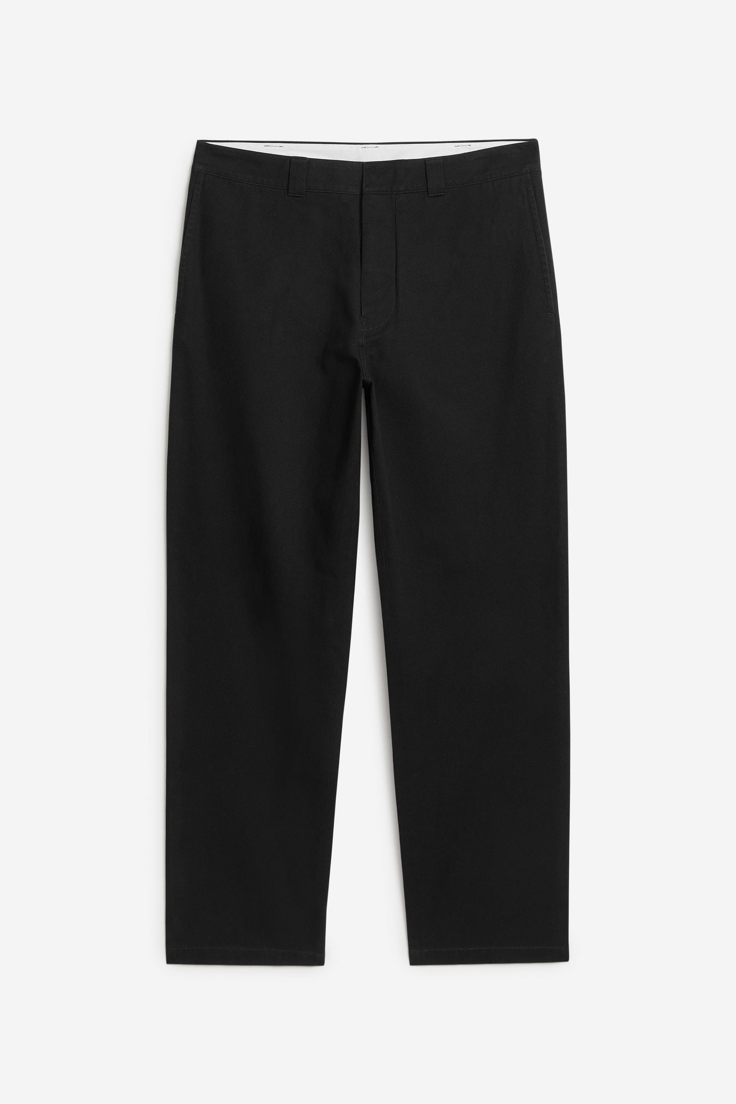 EMIL LOOSE TWILL TROUSERS BLACK 3