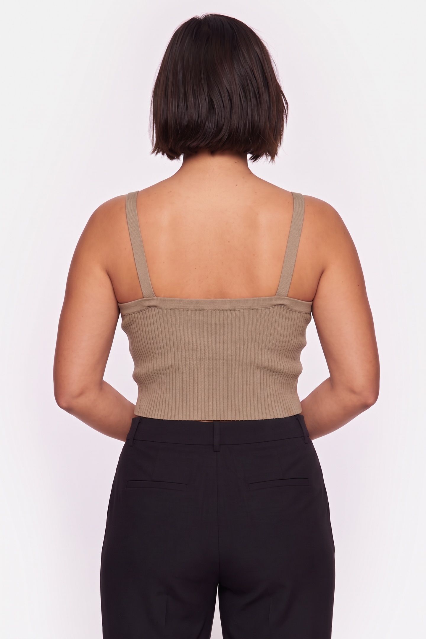 SLEEVELESS KNIT BEIGE 2
