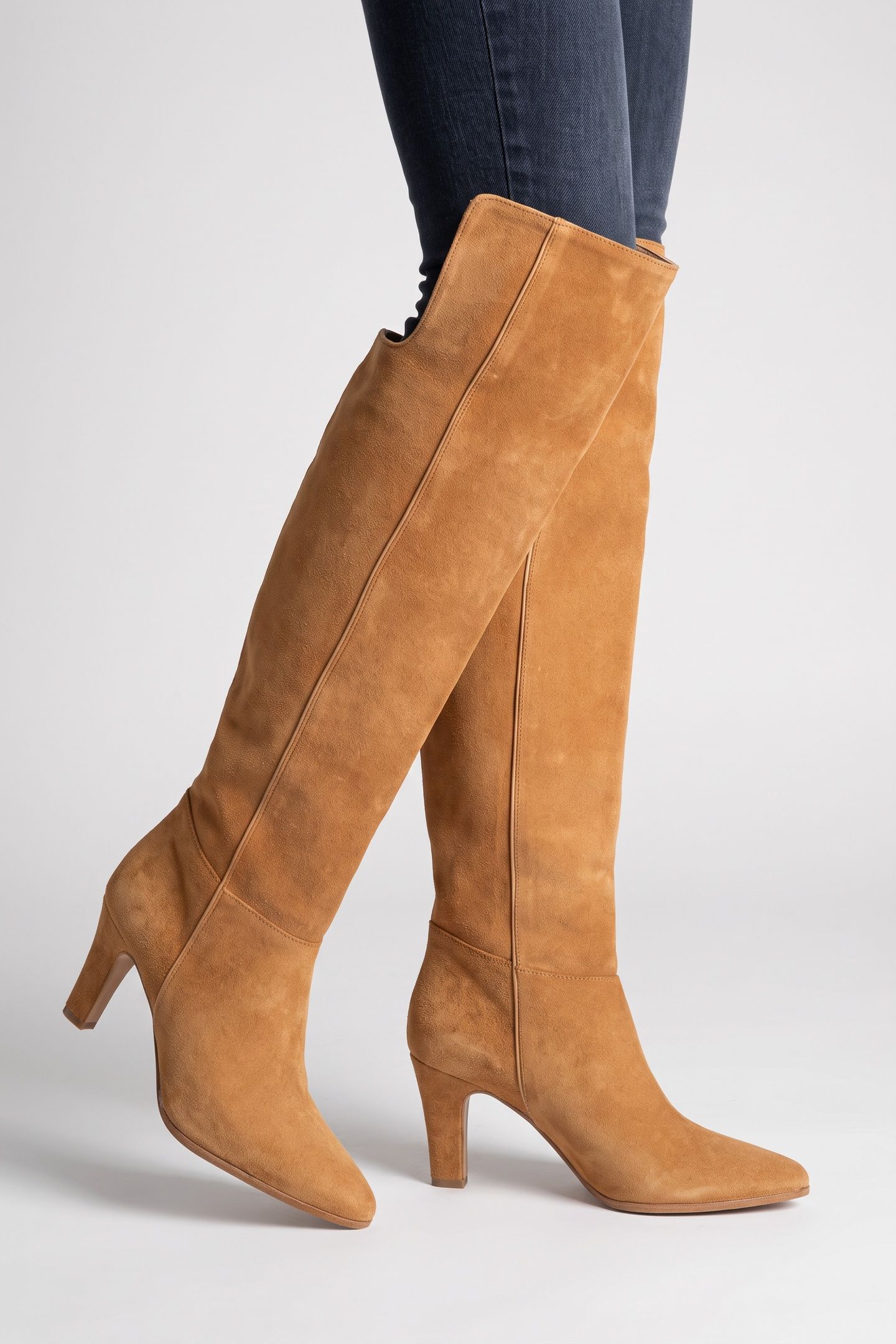 BENILDE KNEE HIGH BOOT BEIGE 2