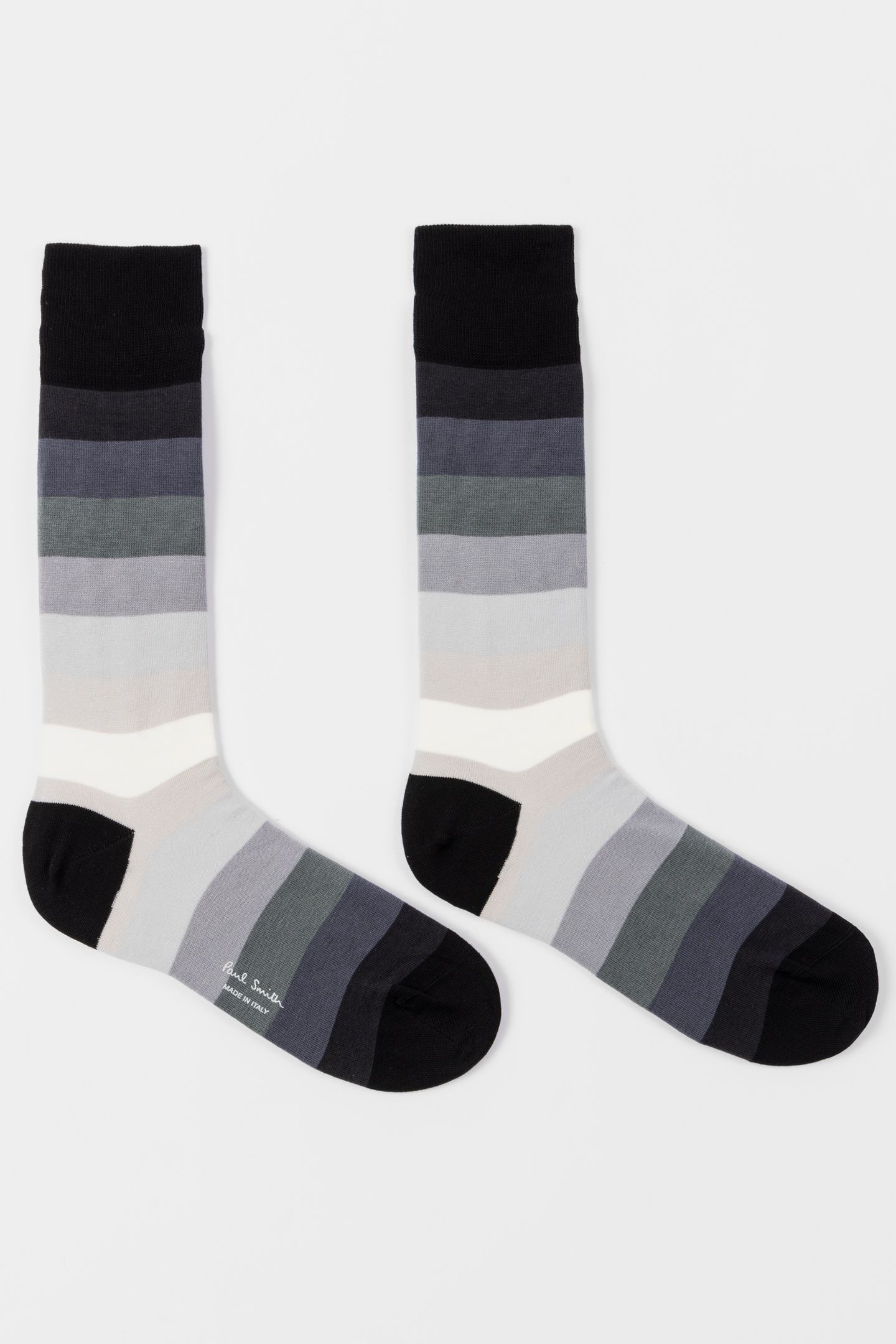 MEN SOCK ERWIN STRIPE BLACK 5