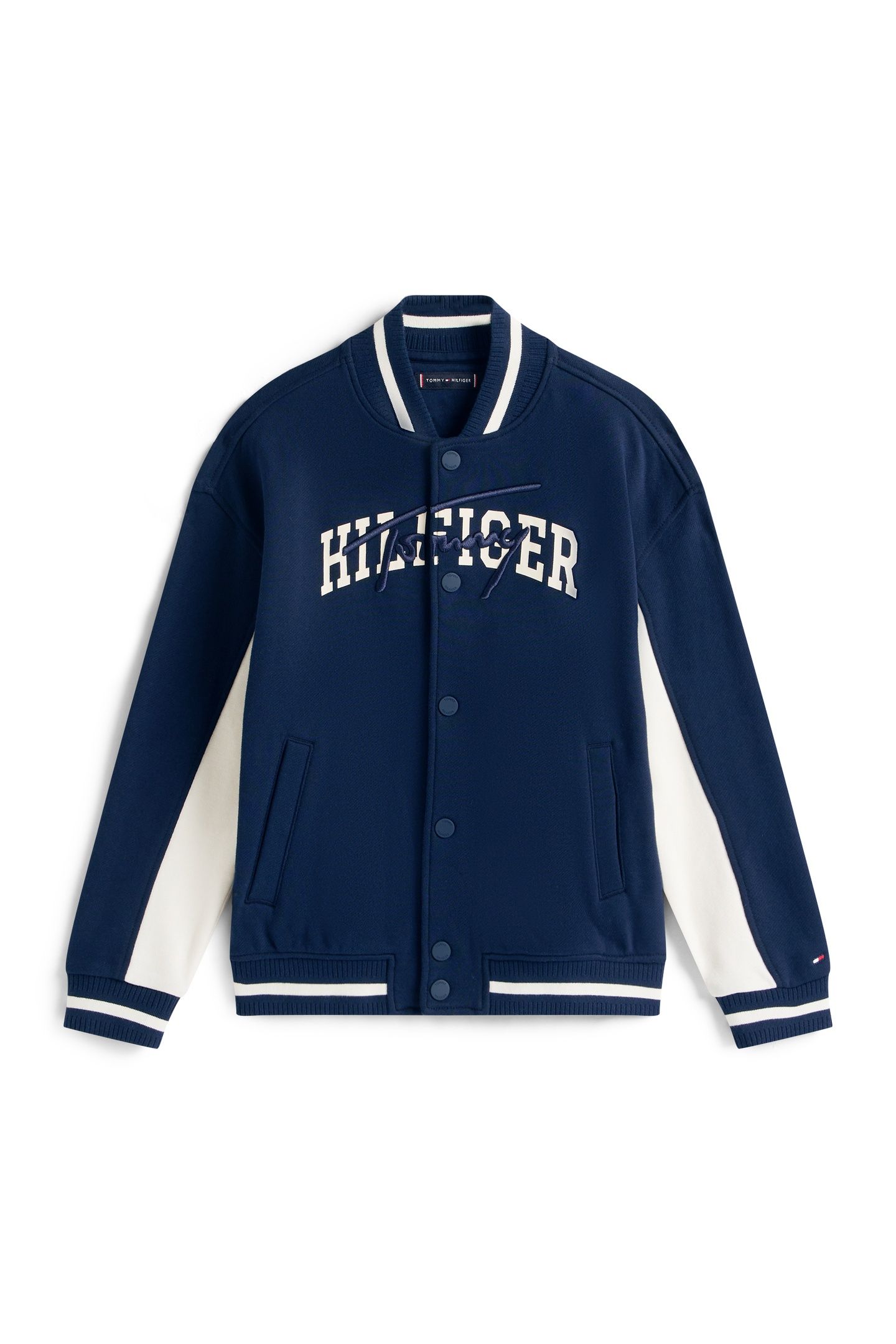 BOYS TH MIXED GRAPHIC BOMBER DARK NIGHT NAVY 4