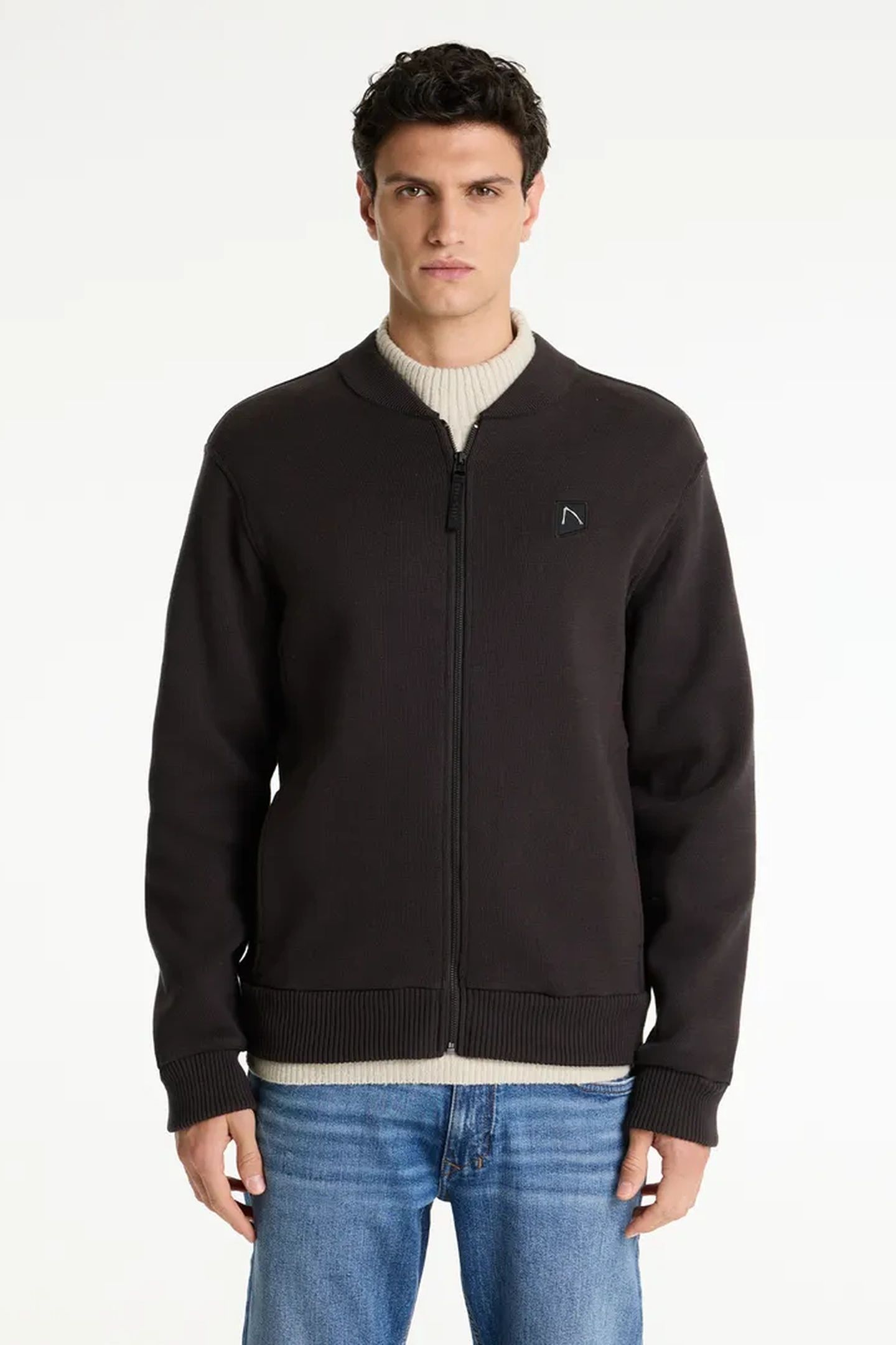 CARDIGAN KNIT NASH BOMBER ESPRESSO 1
