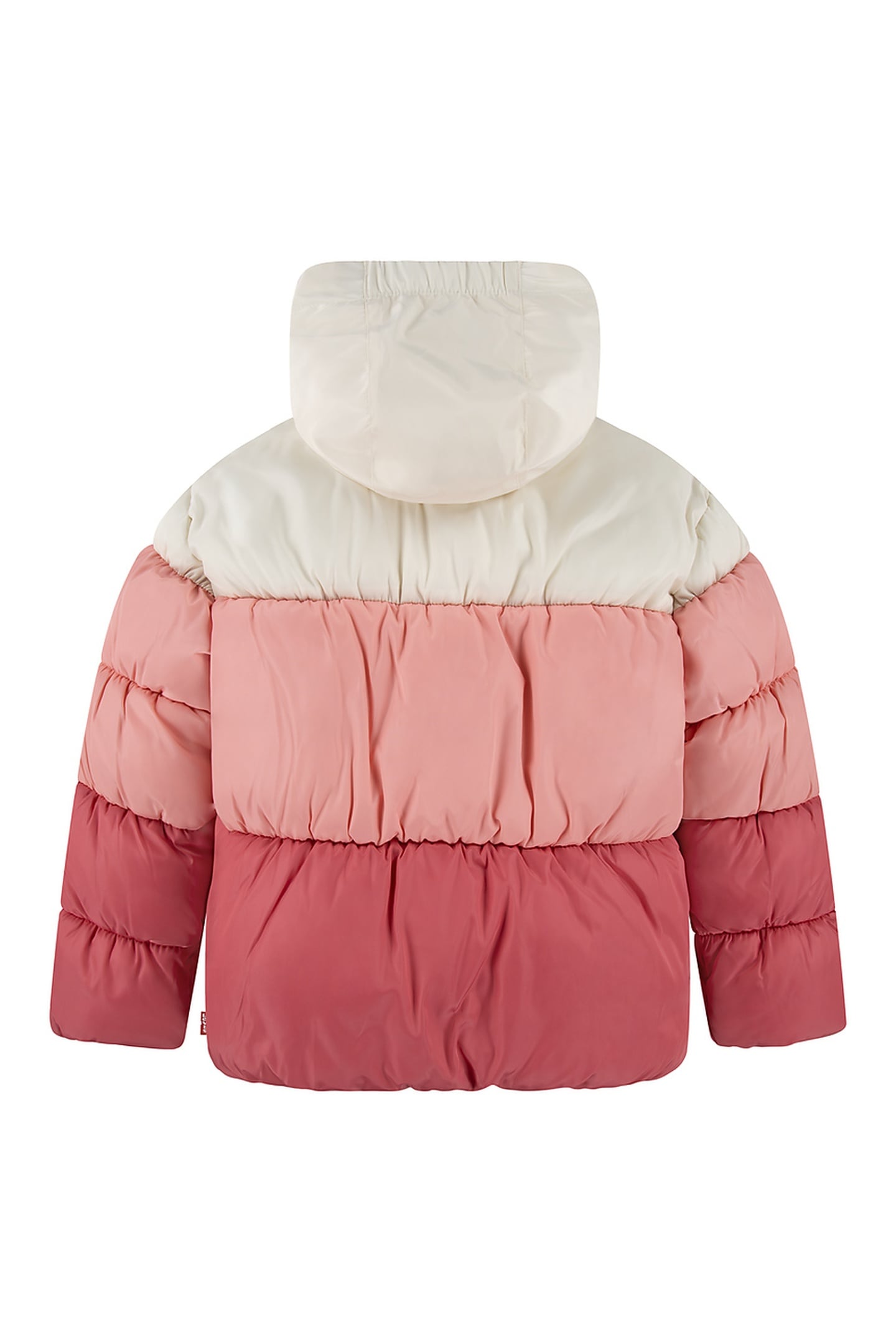 GIRLS COLOR BLOCK PUFFER RAPTURE ROSE 2