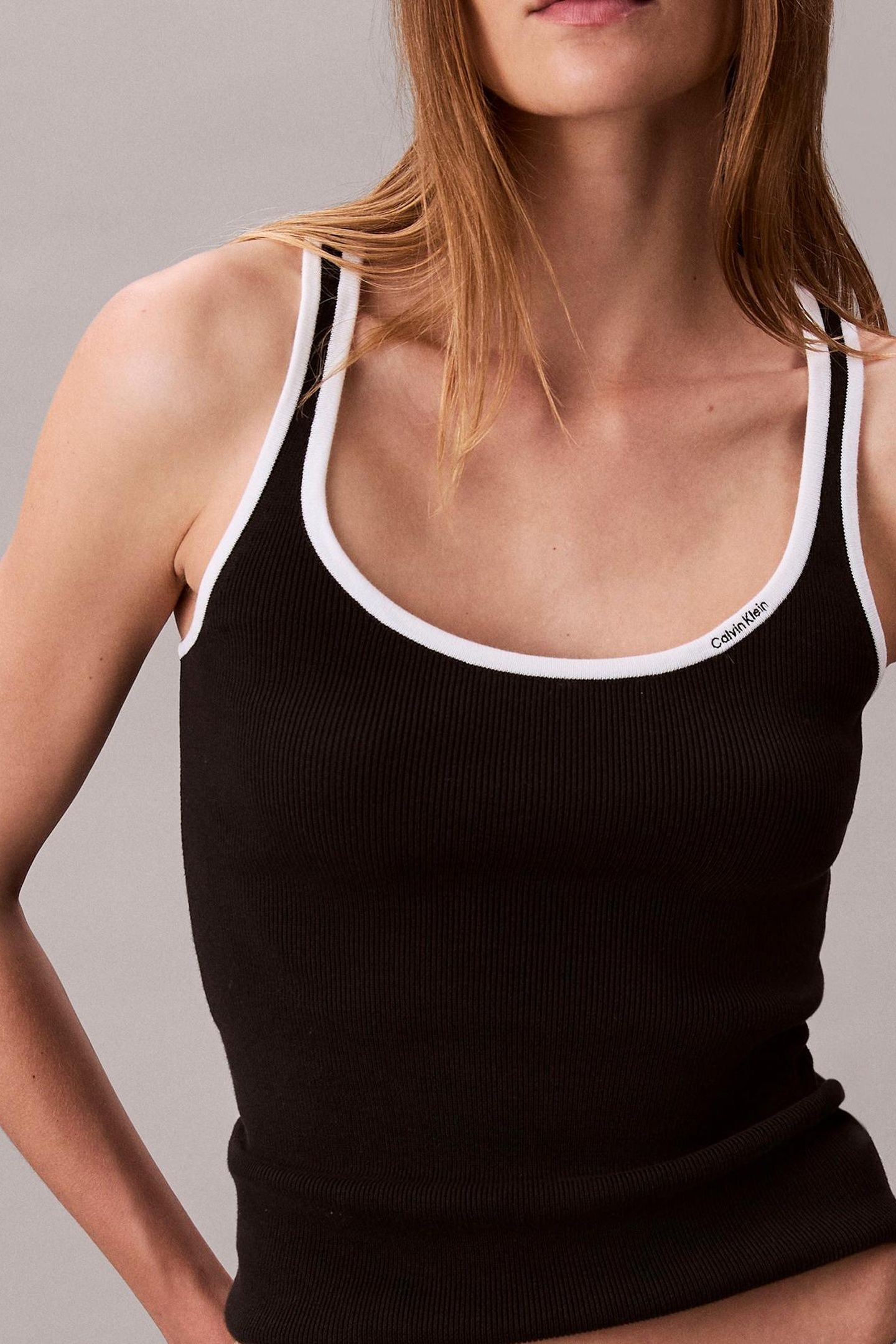 COTTON RIB TANK BLACK COMBO 6