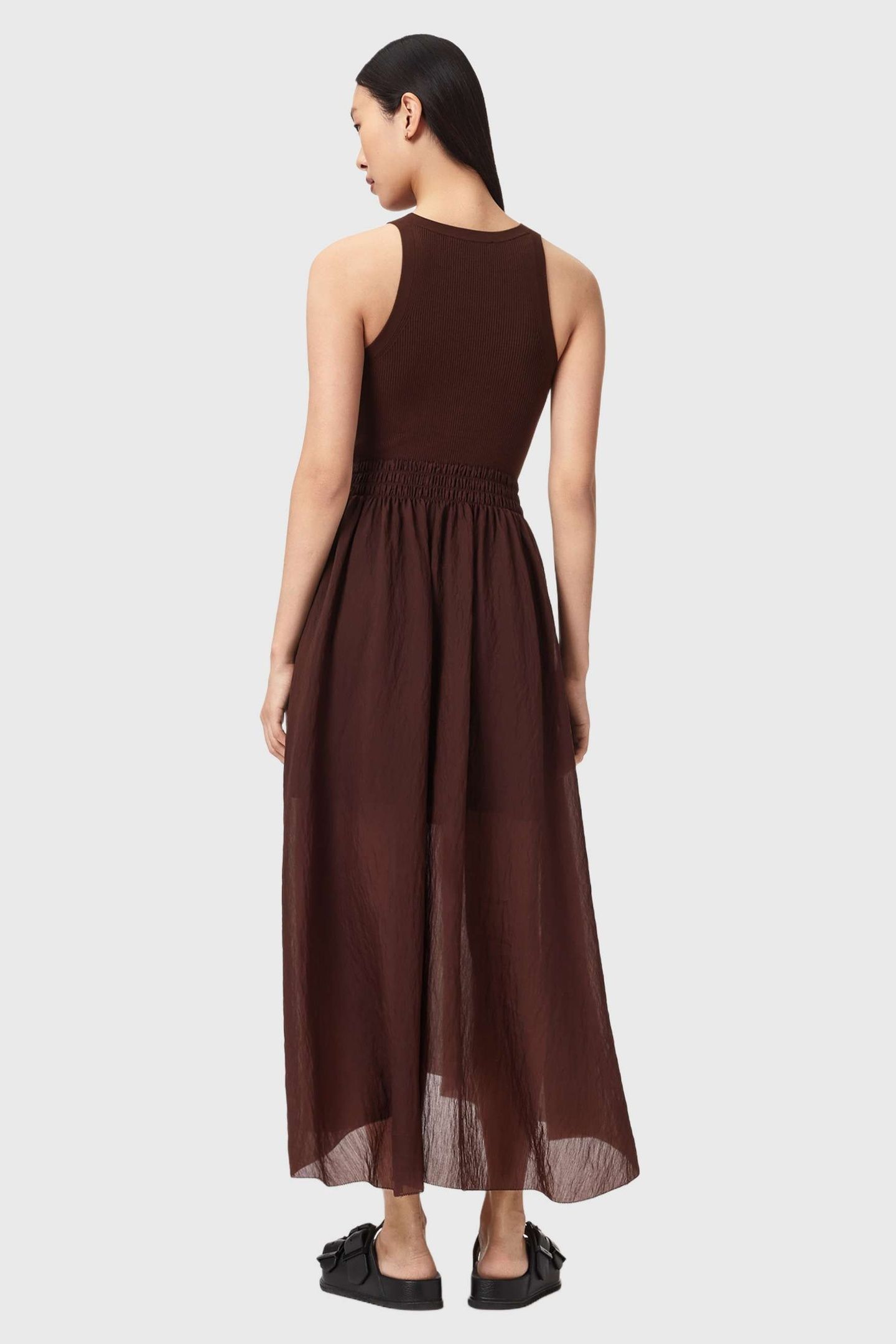ZENIA DRESS BITTER BROWN 2