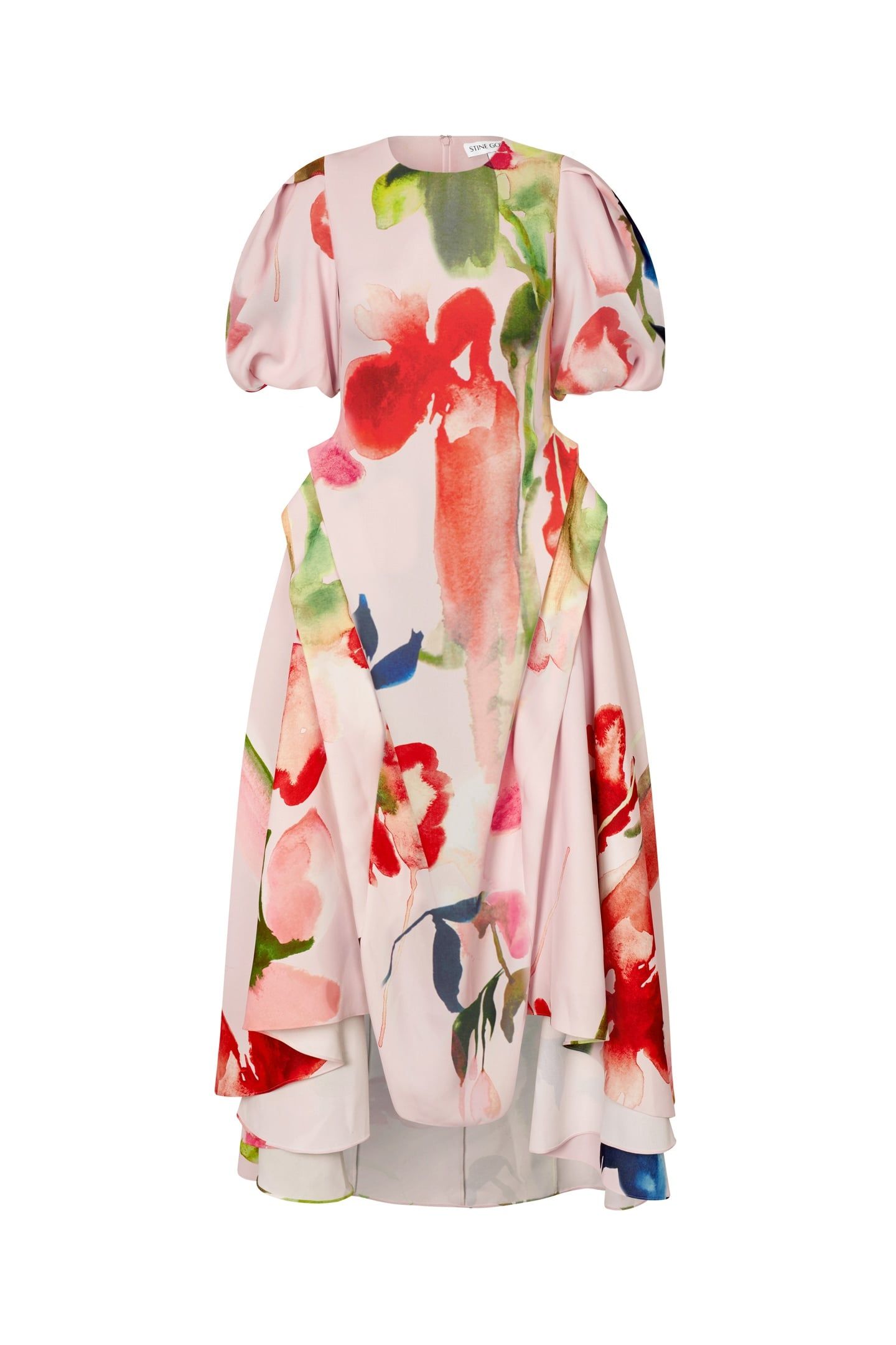 RUFFLING VOLUMINOUS DRESS END OF SUMMER GARDEN 3