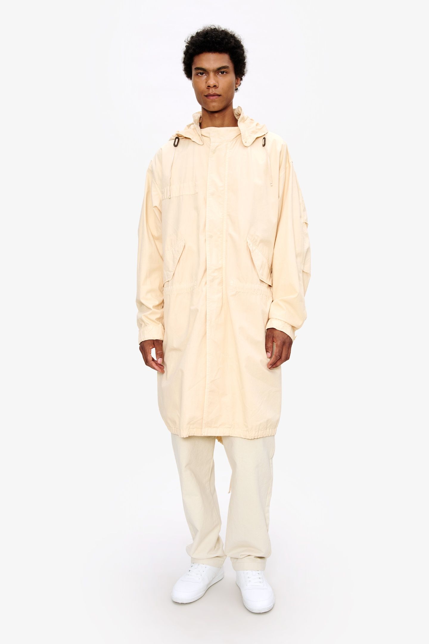 UNISEX PARKA MILITARY ECRU 1