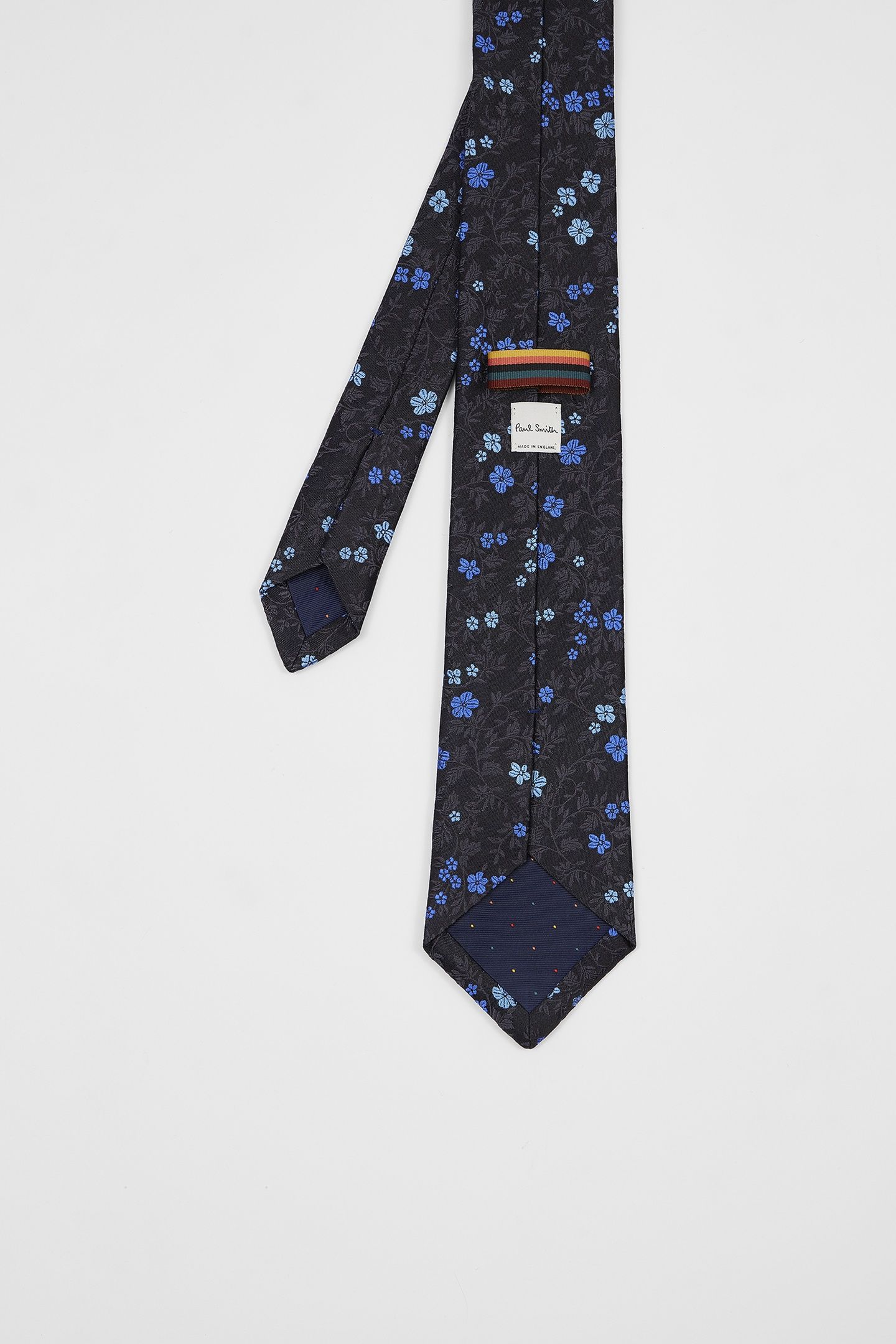 MEN TIE FLORAL BLACK 5