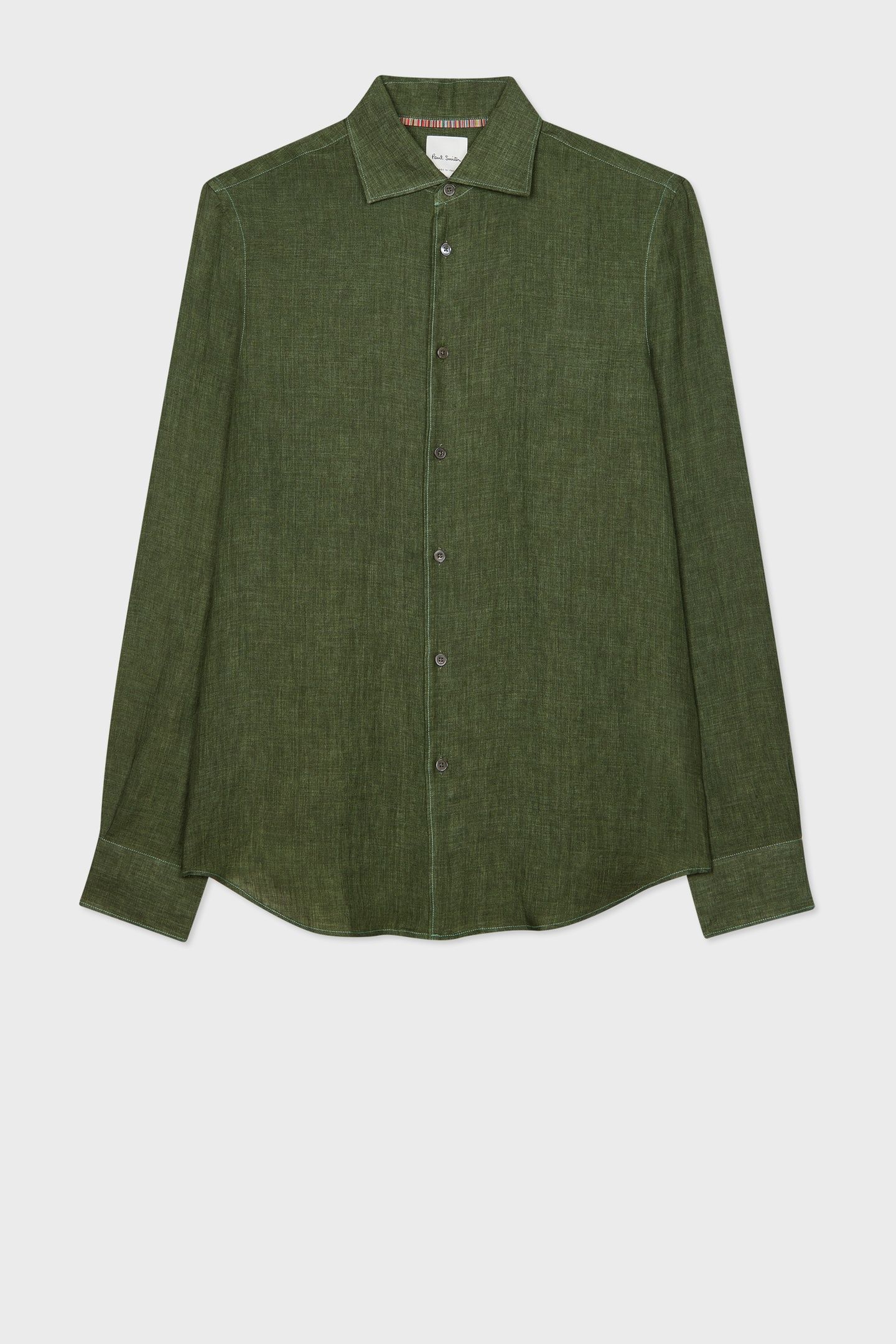 MENS S/C SLIM FIT SHIRT MILITARY GREEN 1
