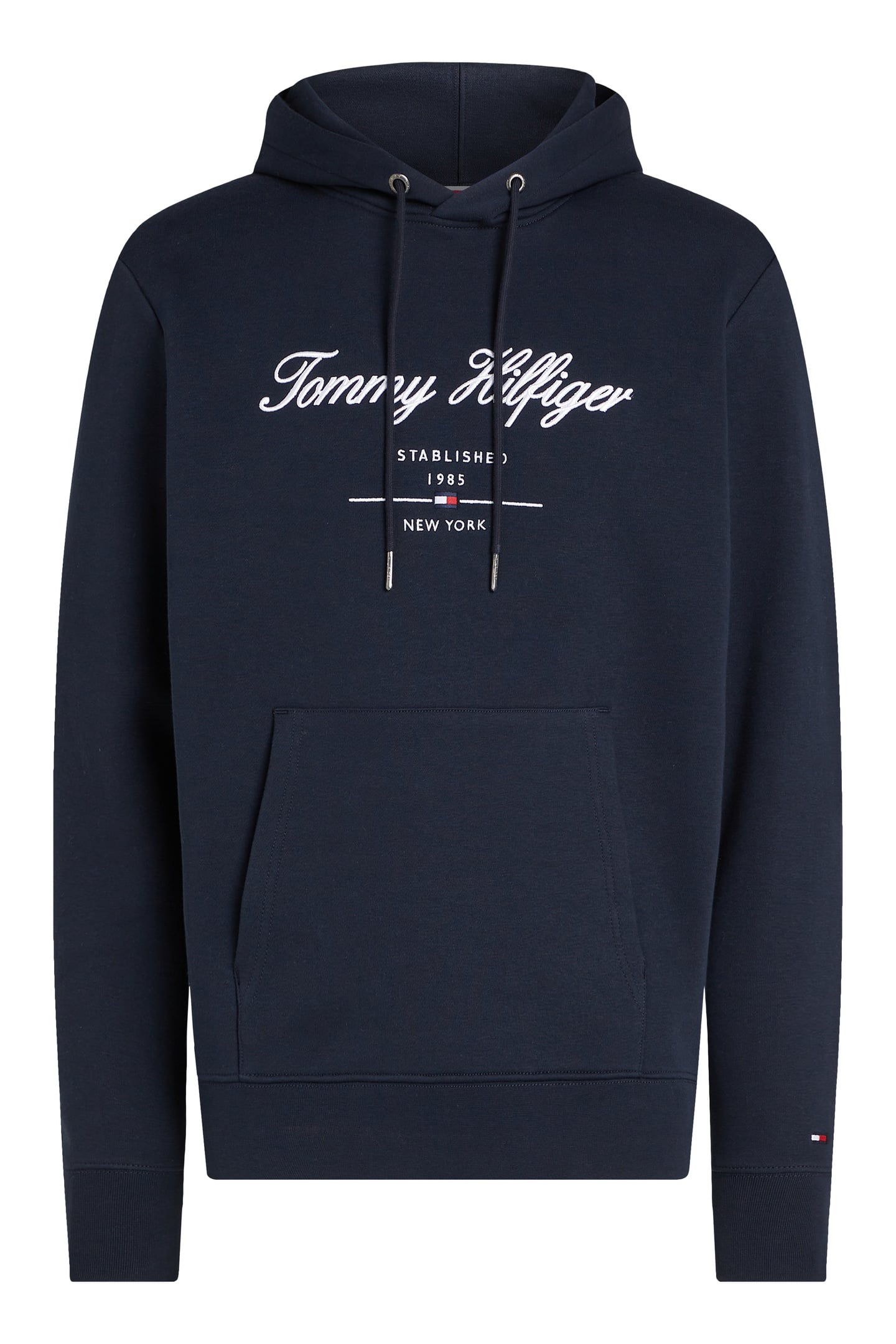 SCRIPT LOGO HOODIE NAVY BLUE 4