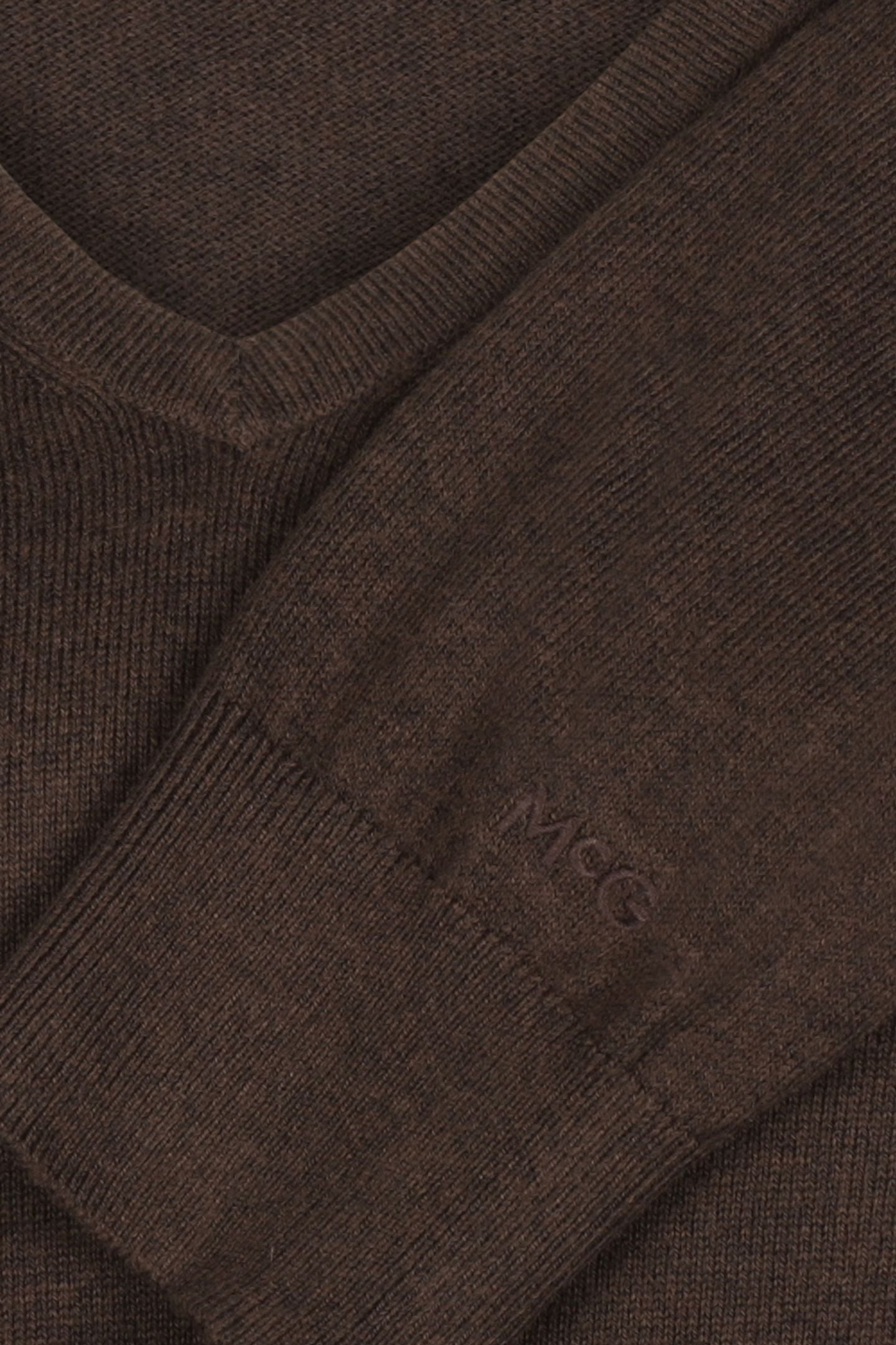 V-NECK SWEATER CHOCOLATE BROWN 6