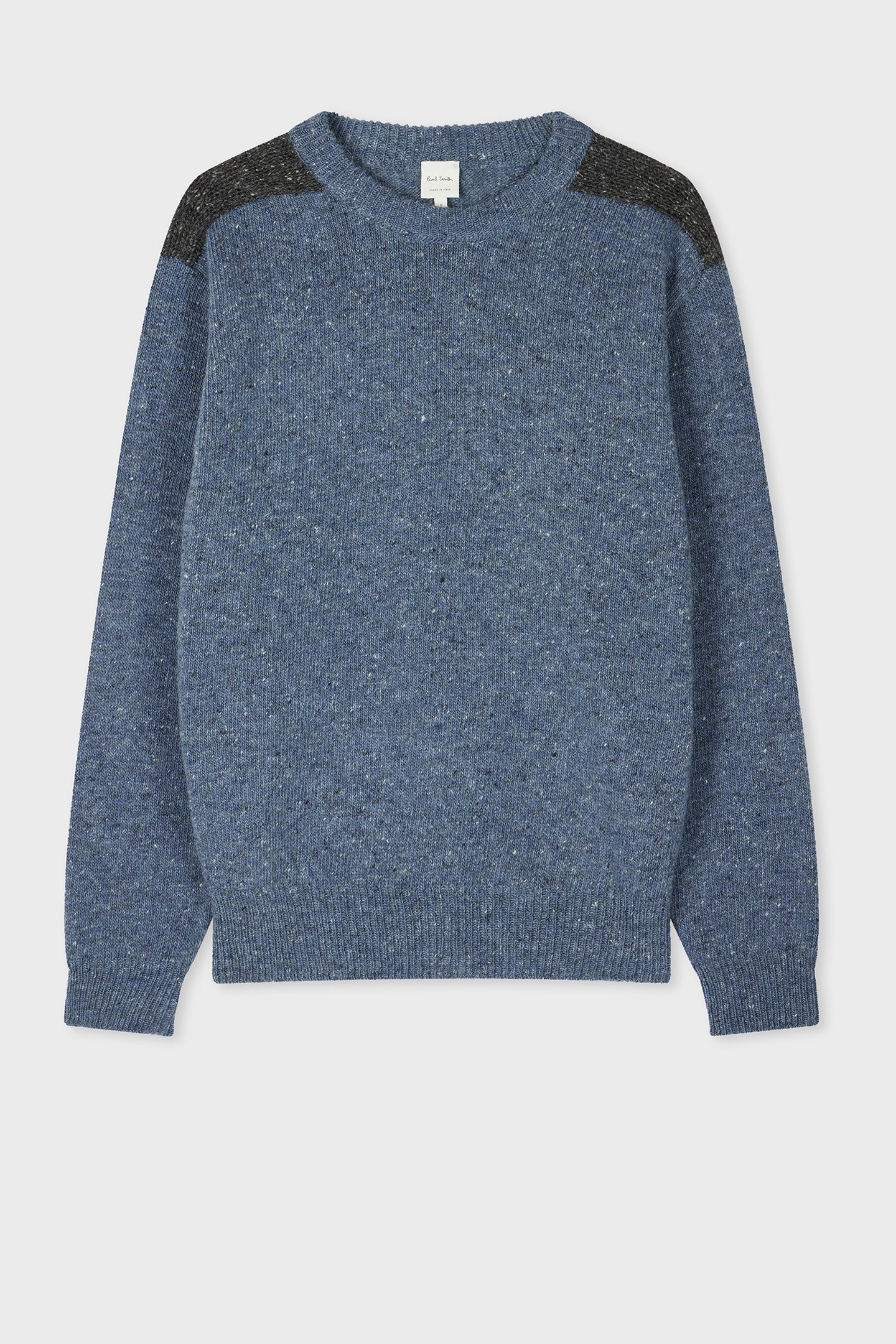 MENS SWEATER CREW NECK GREYISH BLUE 3