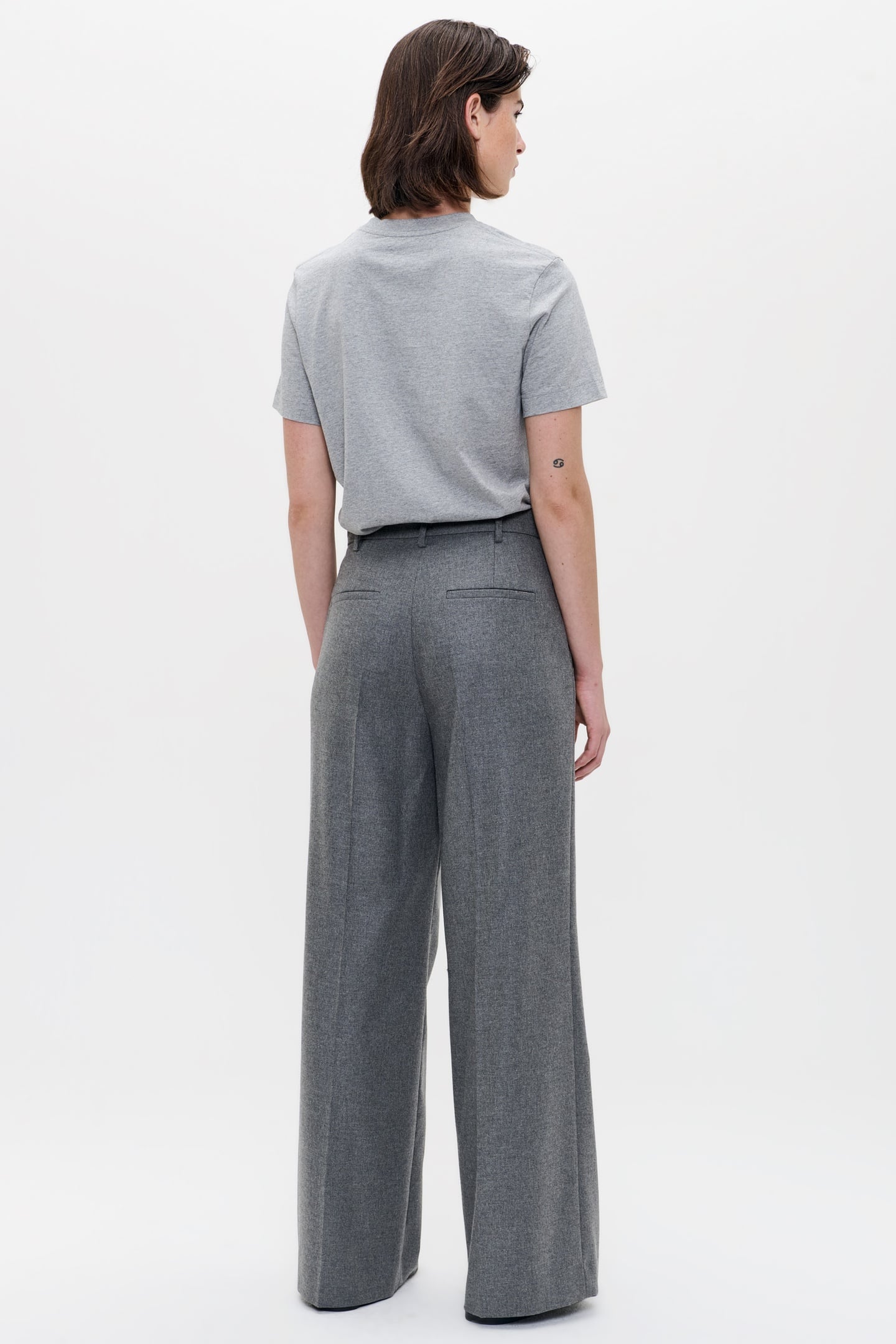 WOOL MIX MASON-2 PANTS GREY MELANGE 3