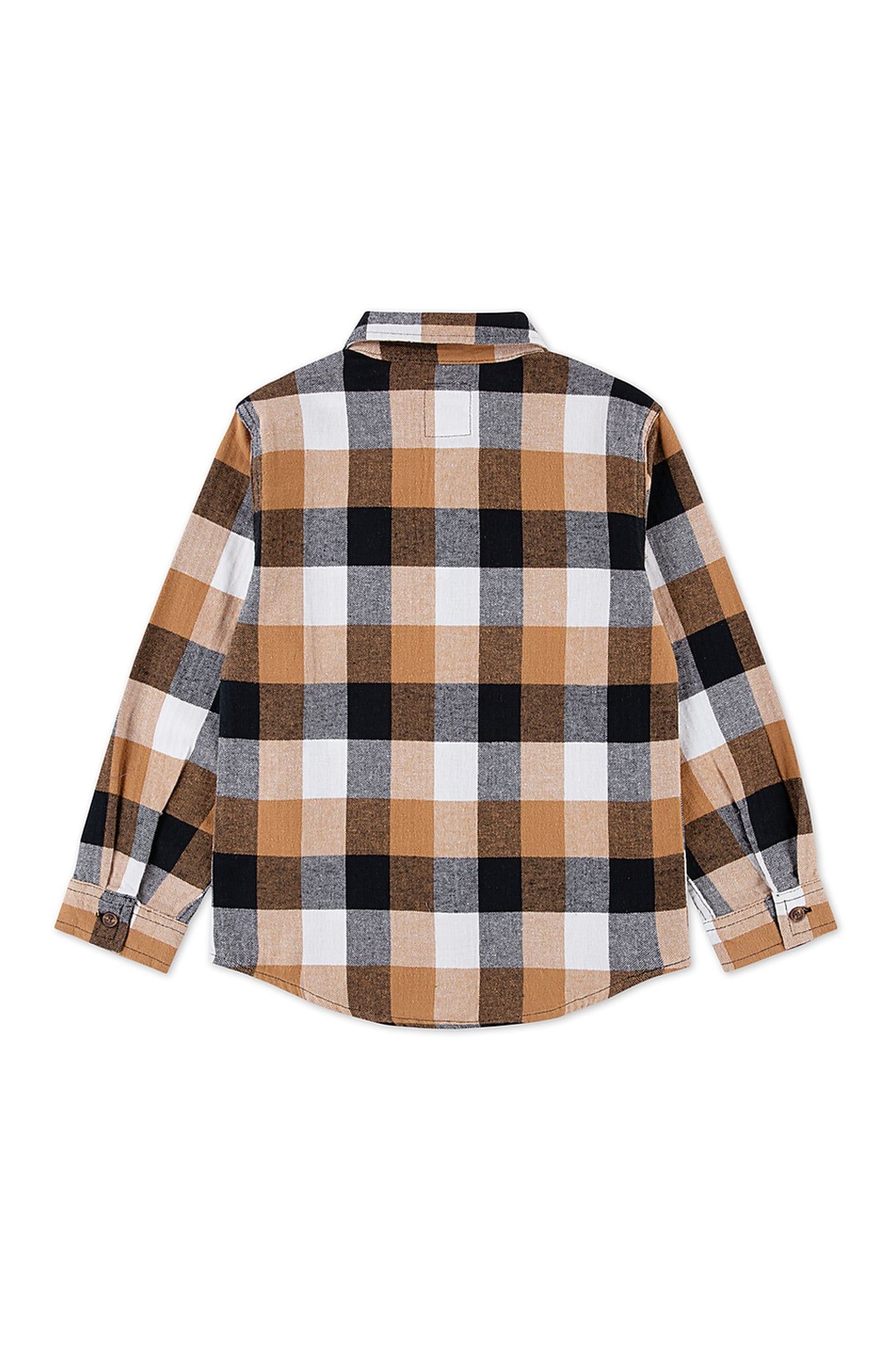 BOYS BUFFALO CHECK FLANNEL SHIR JET BLACK 2