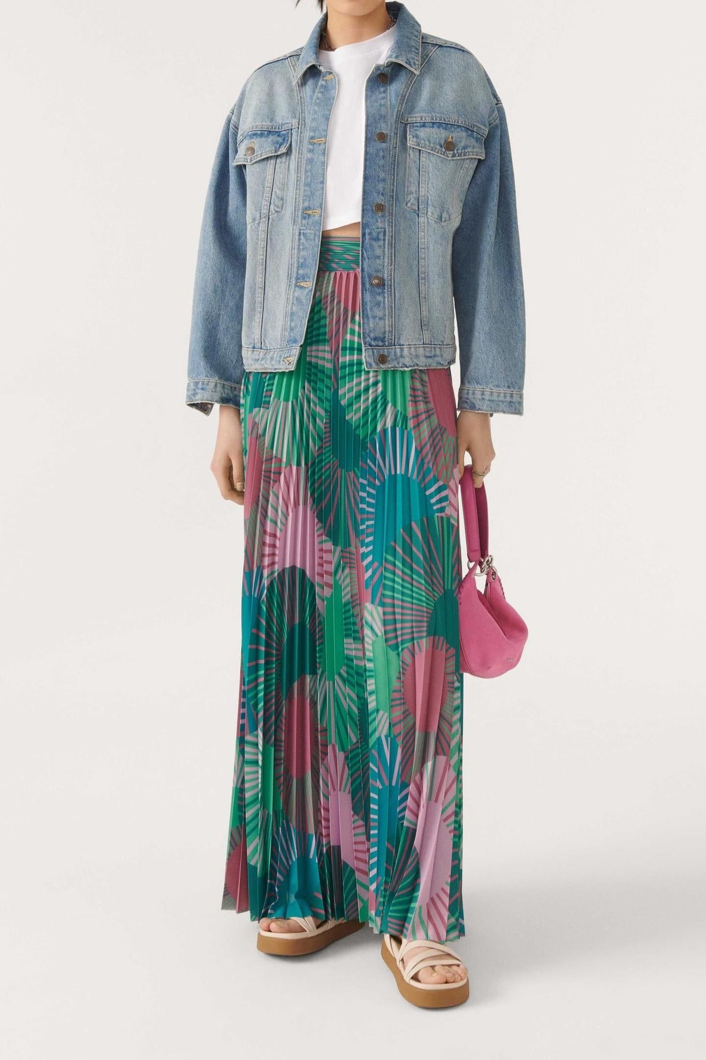 MID-LENGTH SKIRT VERT 2