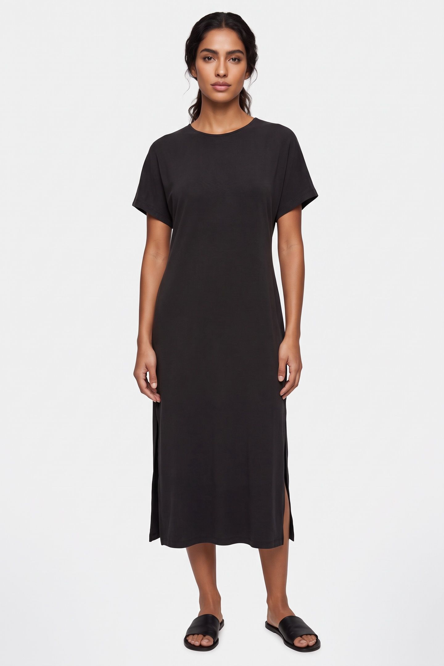 ST CORNELIE CUPRO DRESS BLACK 1