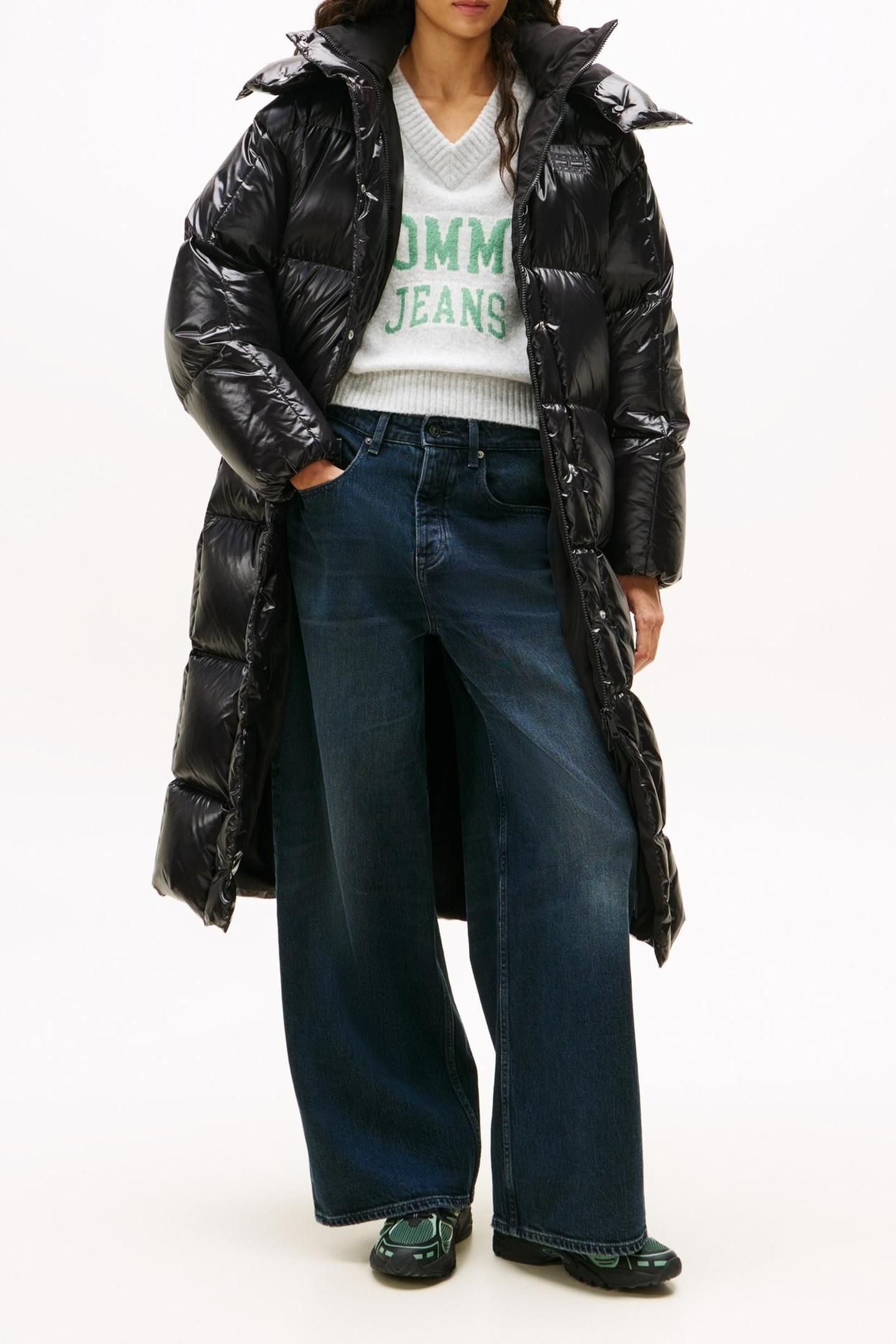 TJW ALASKA GRID SHNY COAT BLACK 1
