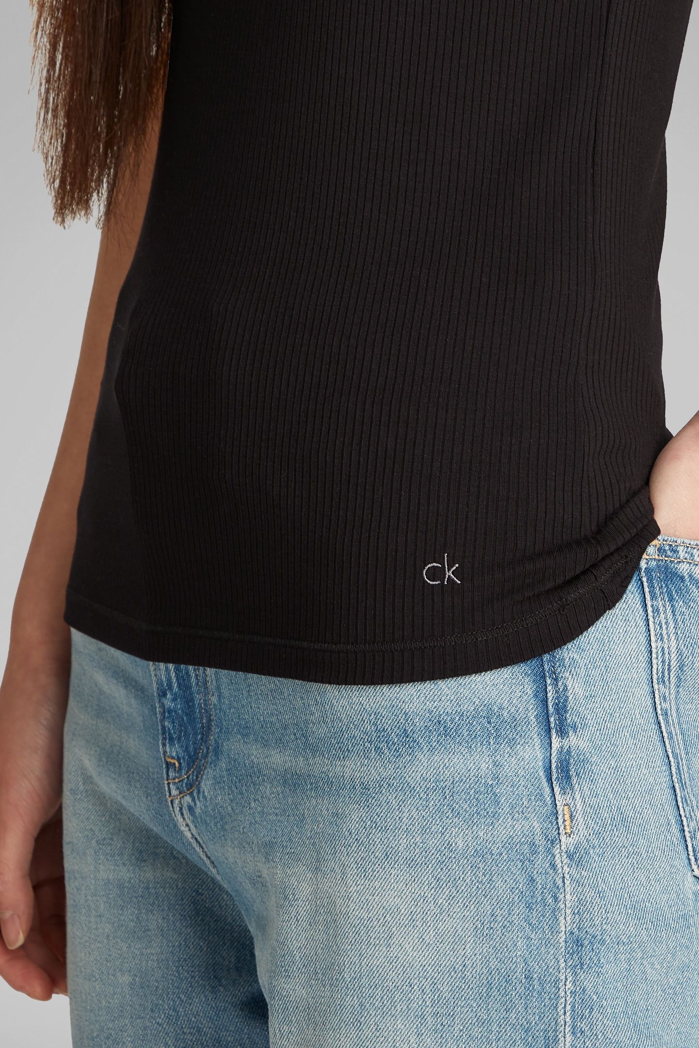 MODAL RIB TANK TOP BLACK 6