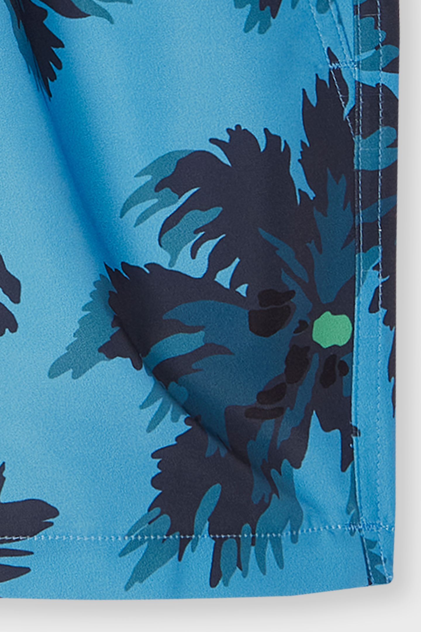 MEN SWIM SHORT PALM BURST NAVY 7