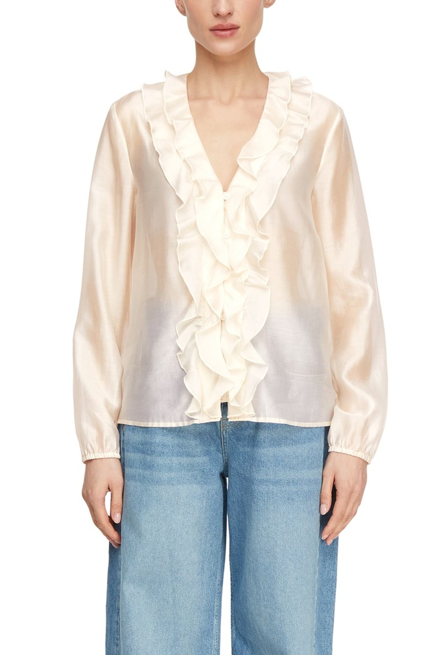 COMMA BLOUSES GREY/BLACK 1