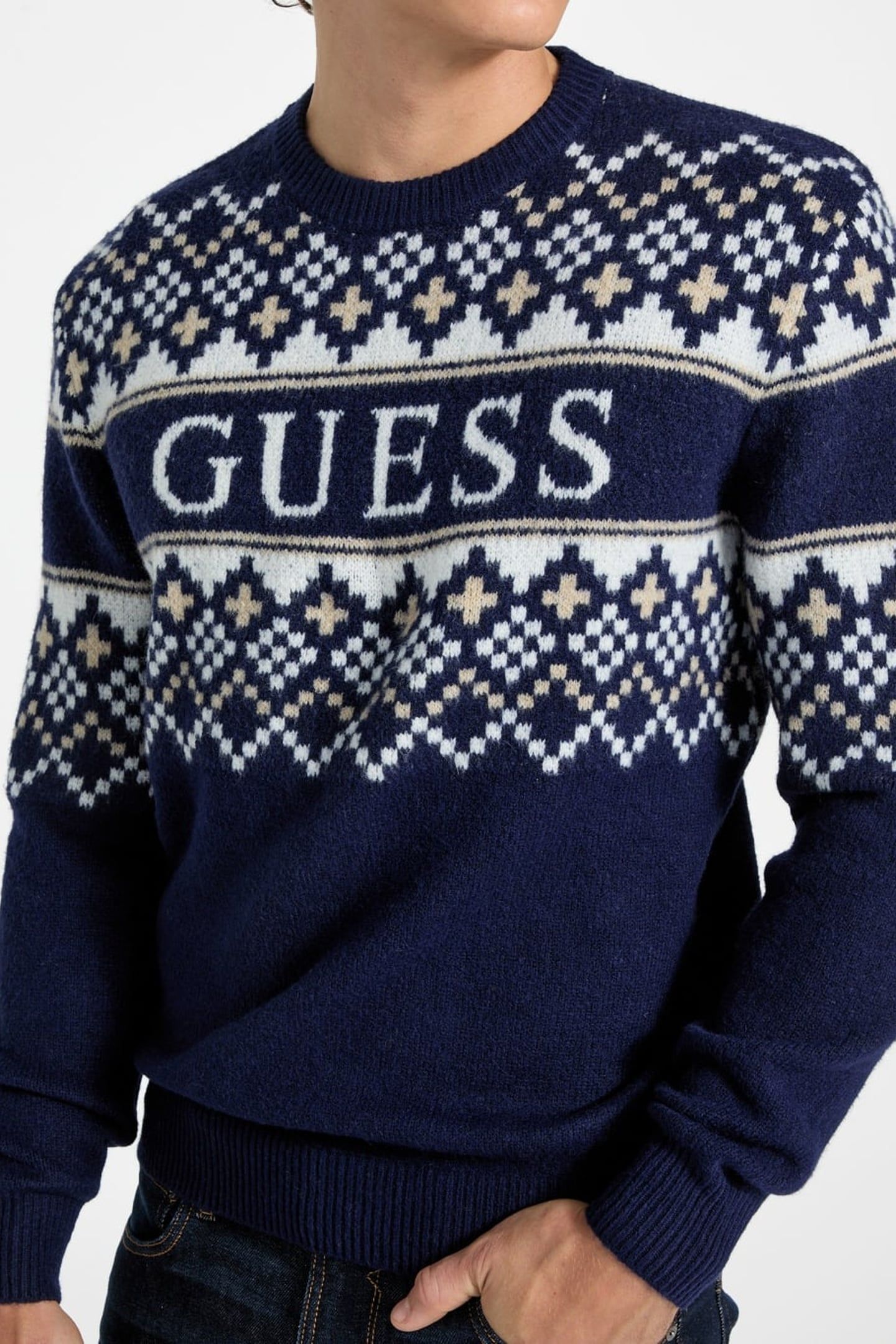 SKI CN JACQUARD SWTR SMART BLUE 5