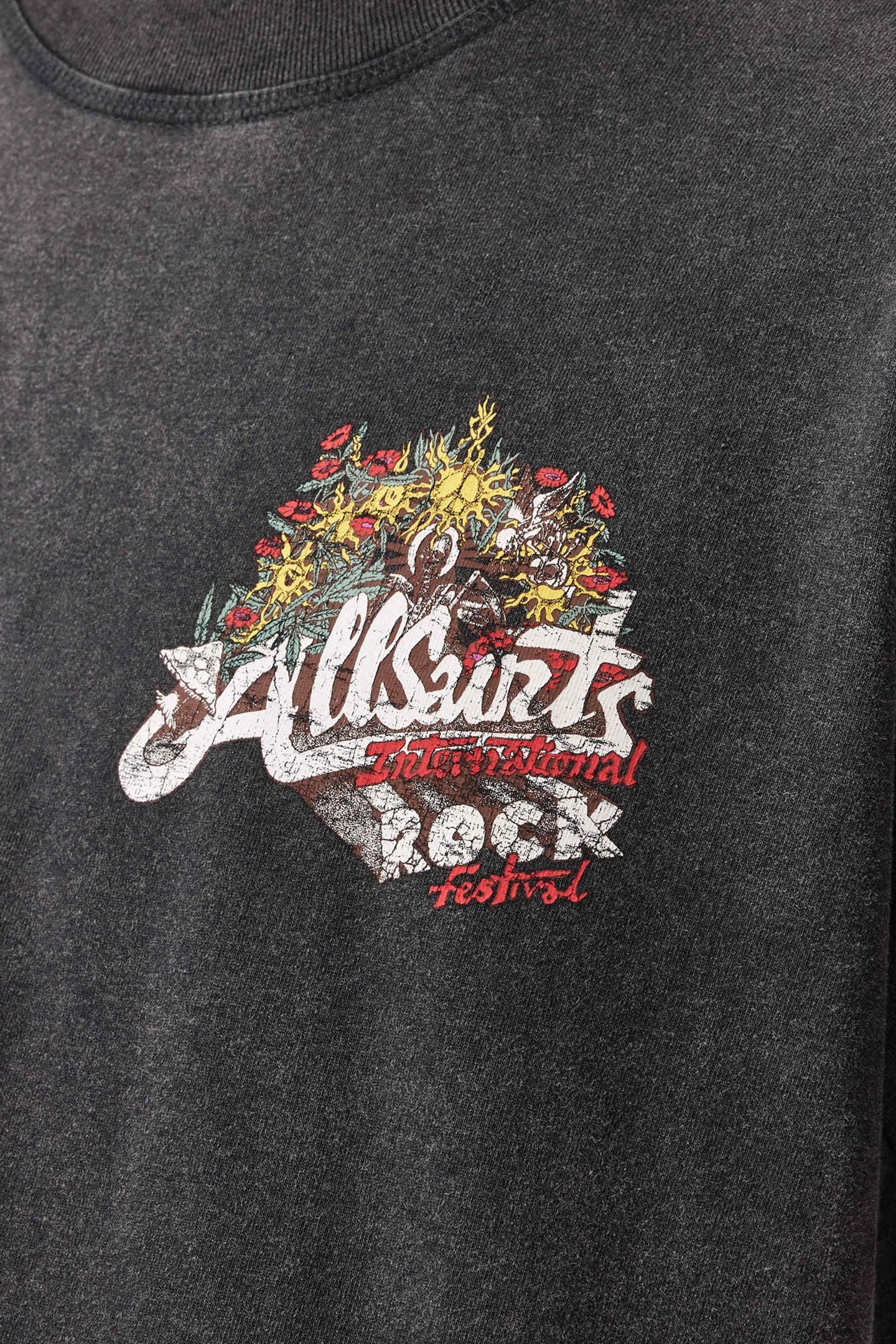 ROQUE SS CREW WASHED BLACK 6