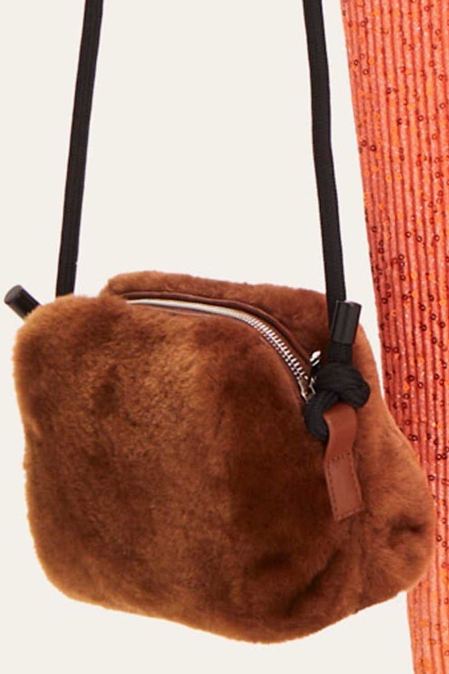 PERNILLE FUR BAG BROWN 2