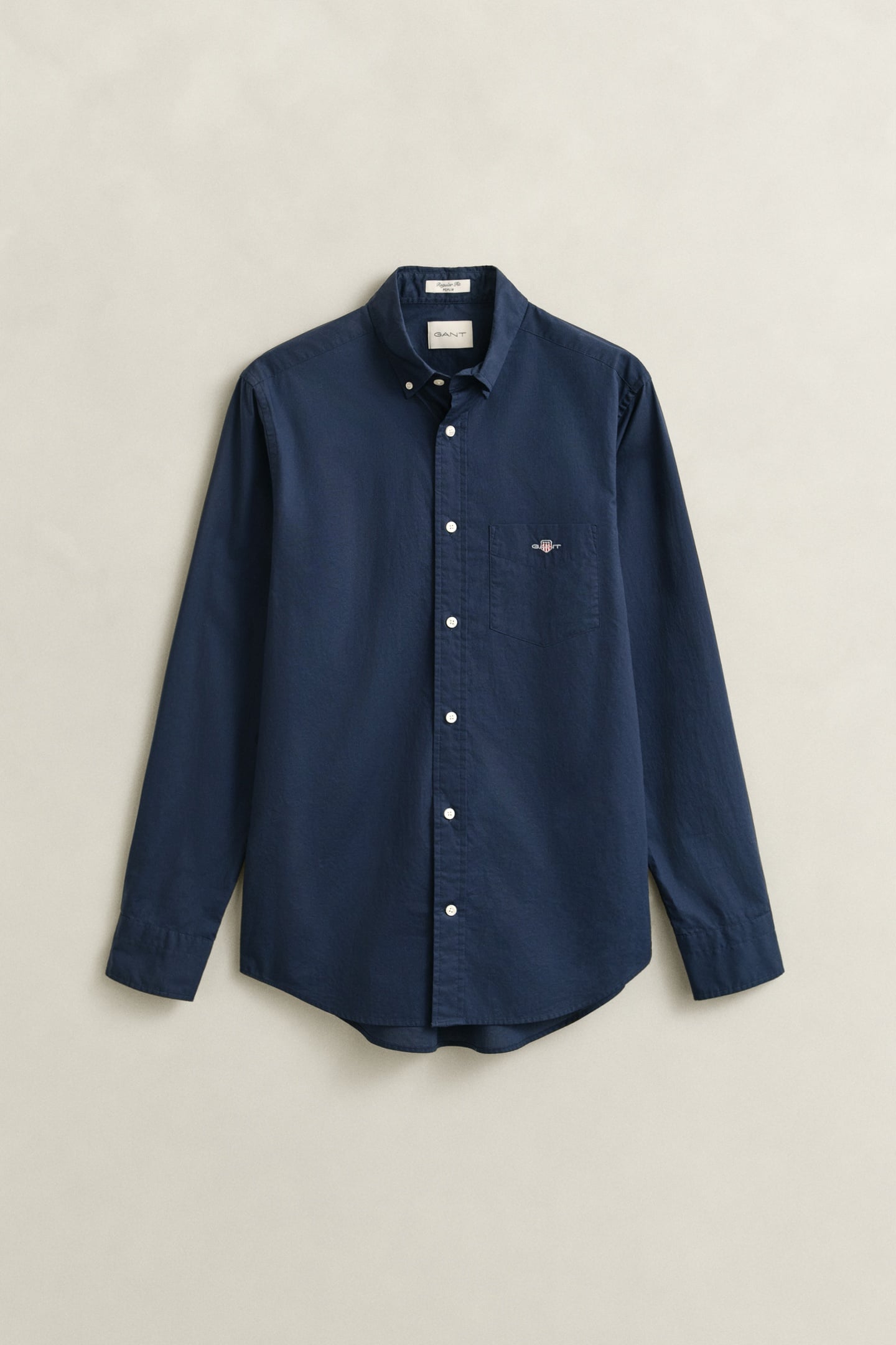 REG CLASSIC POPLIN SHIRT MARINE 4