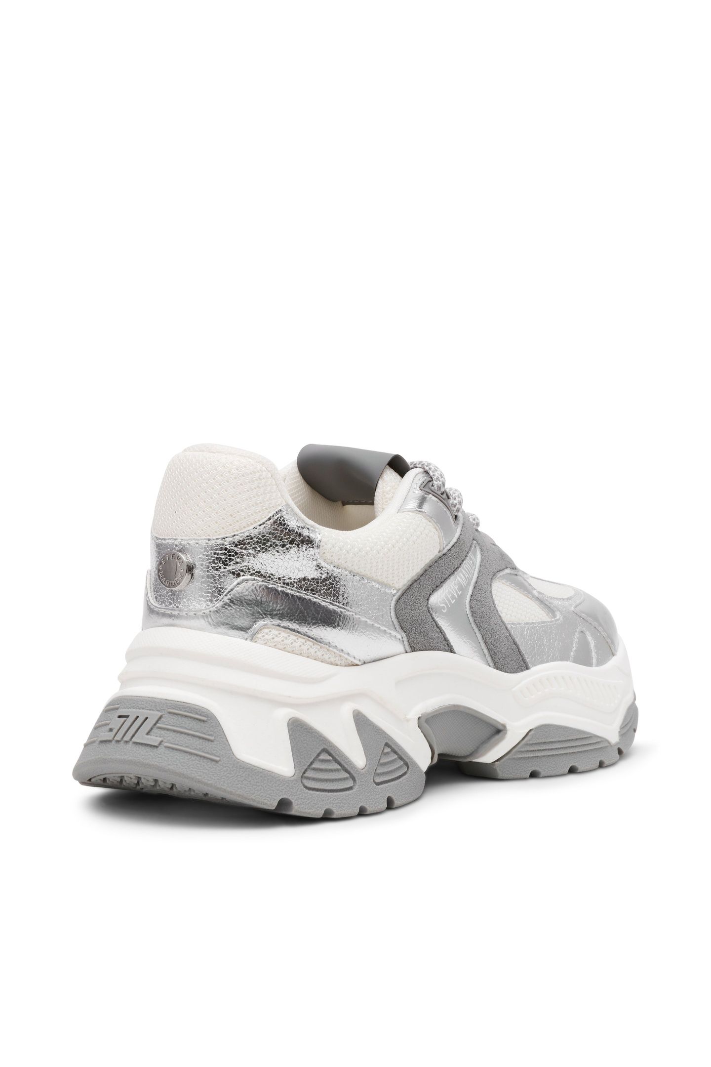 AMPLE SNEAKERS SILVER/WHT 4