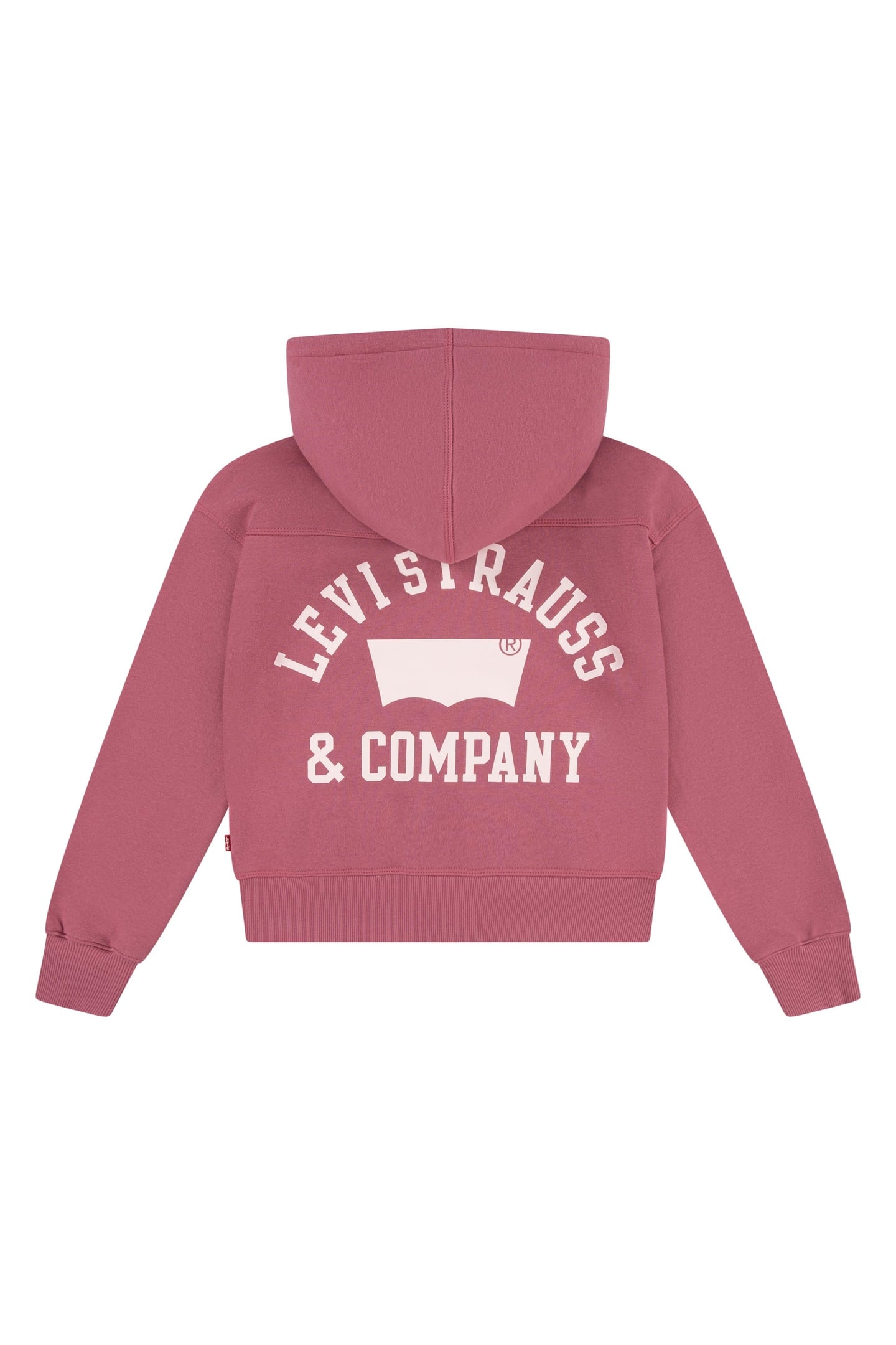 GIRLS FULL ZIP HOODIE ROSE WINE 2