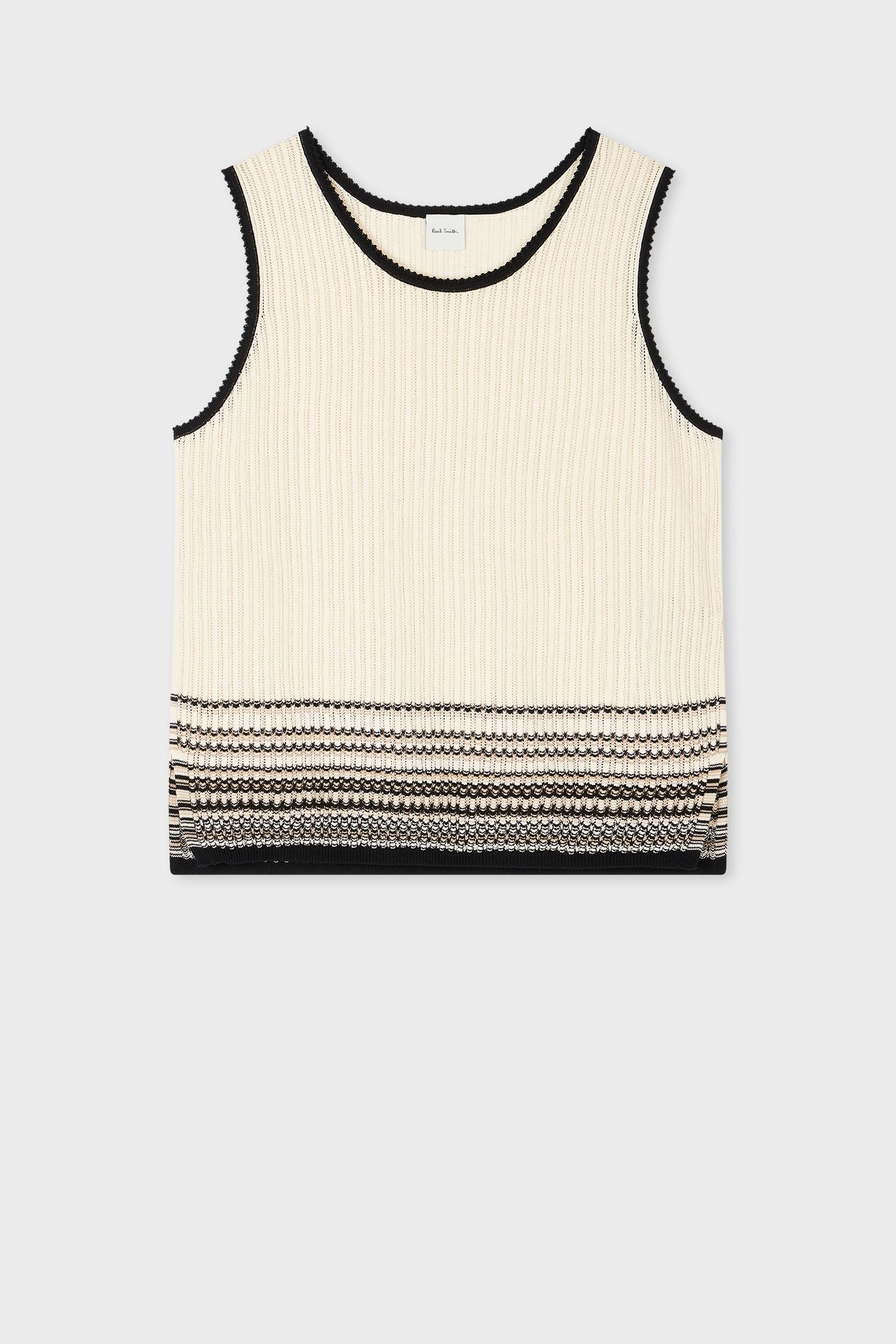 WOMENS KNITTED VEST ICE WHITE 6