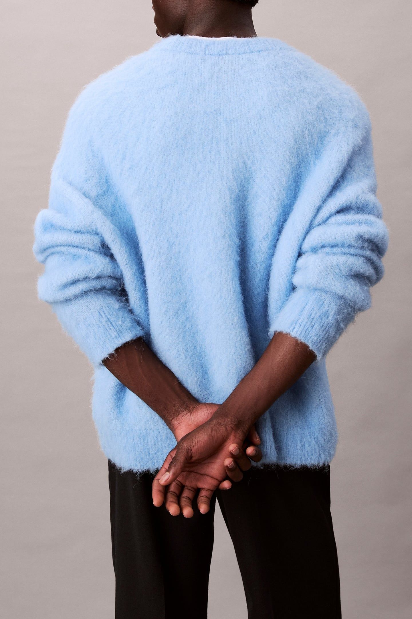 LS BRUSHED ALPACA JUMPER TRACK BLUE 5