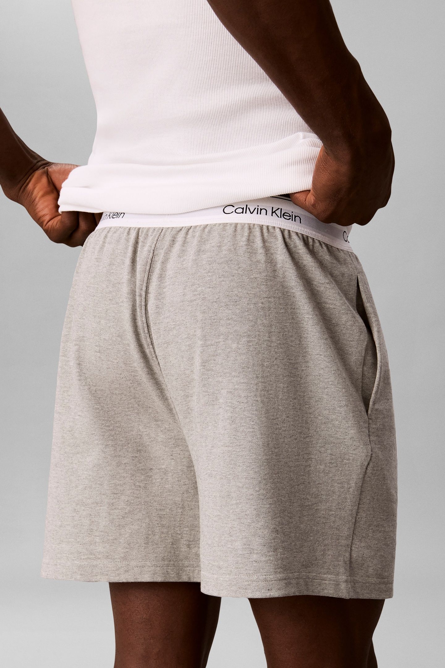 SLEEP SHORT GREY HEATHER 2