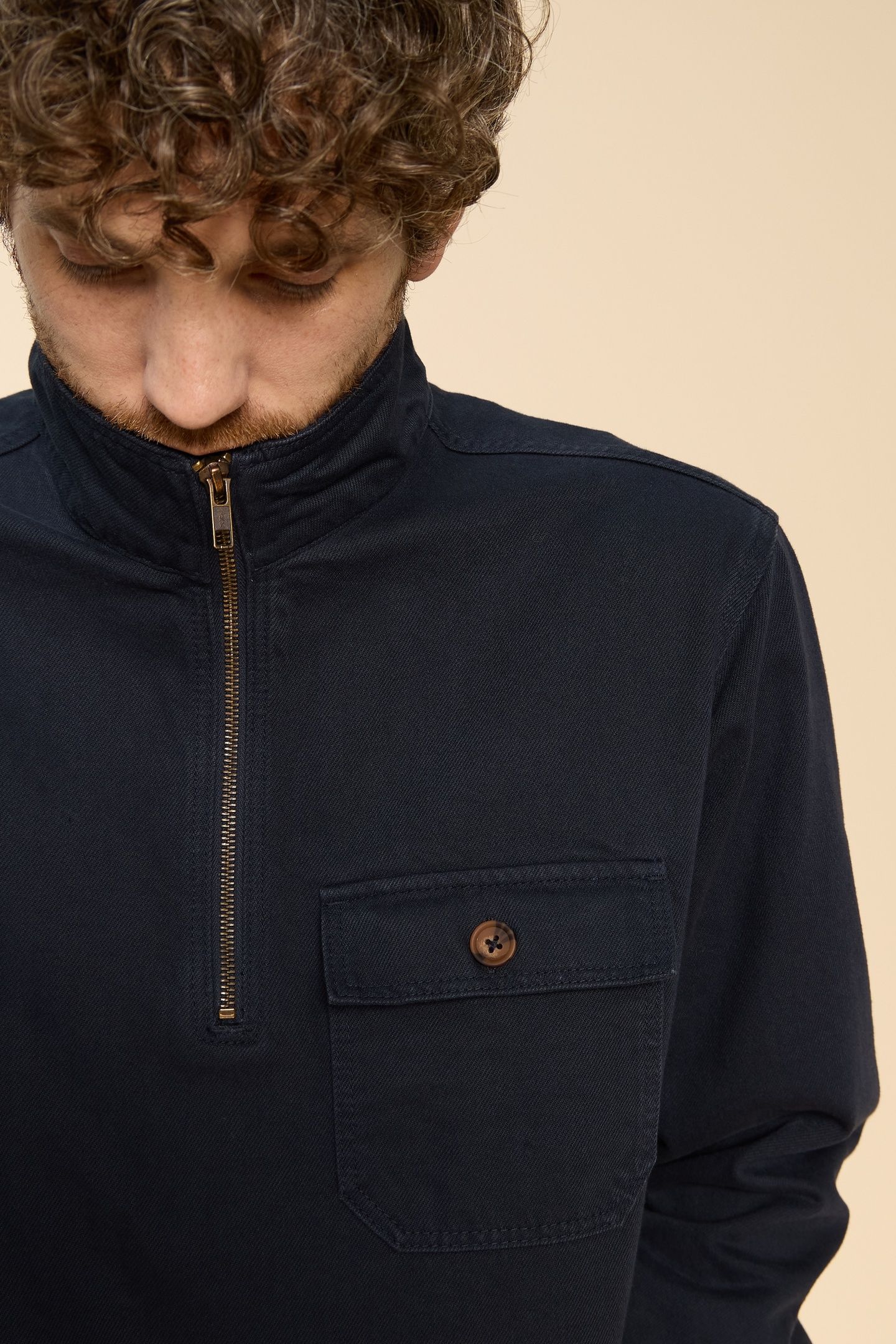 MCCARTHY FUNNEL NECK DARK NAVY 6