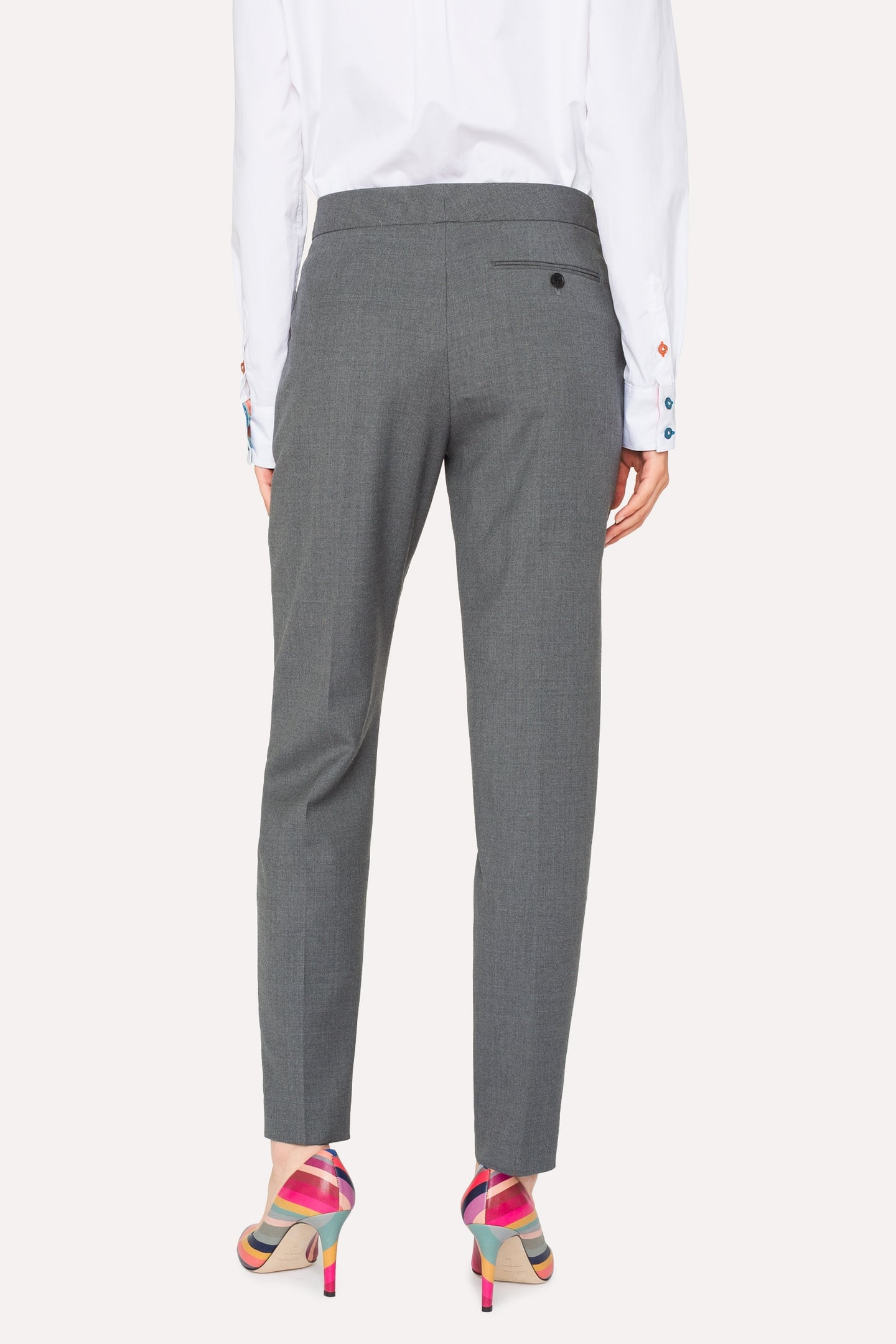 WOMENS TROUSERS GREY MELANGE 3