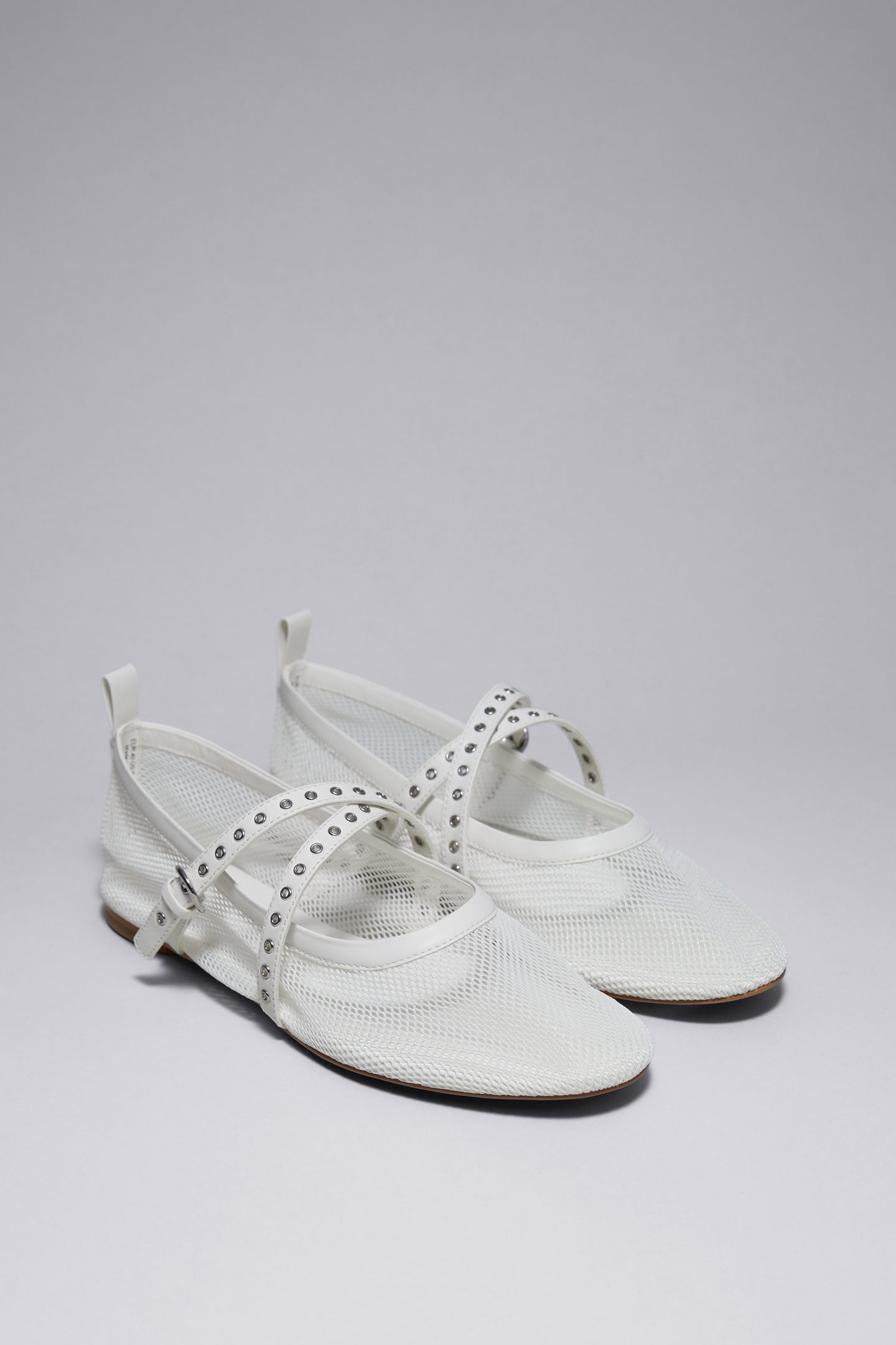 CHARLY MESH BALLERINA WHITE 2