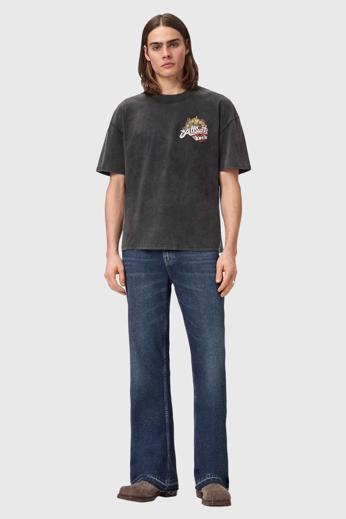 ROQUE SS CREW WASHED BLACK 3