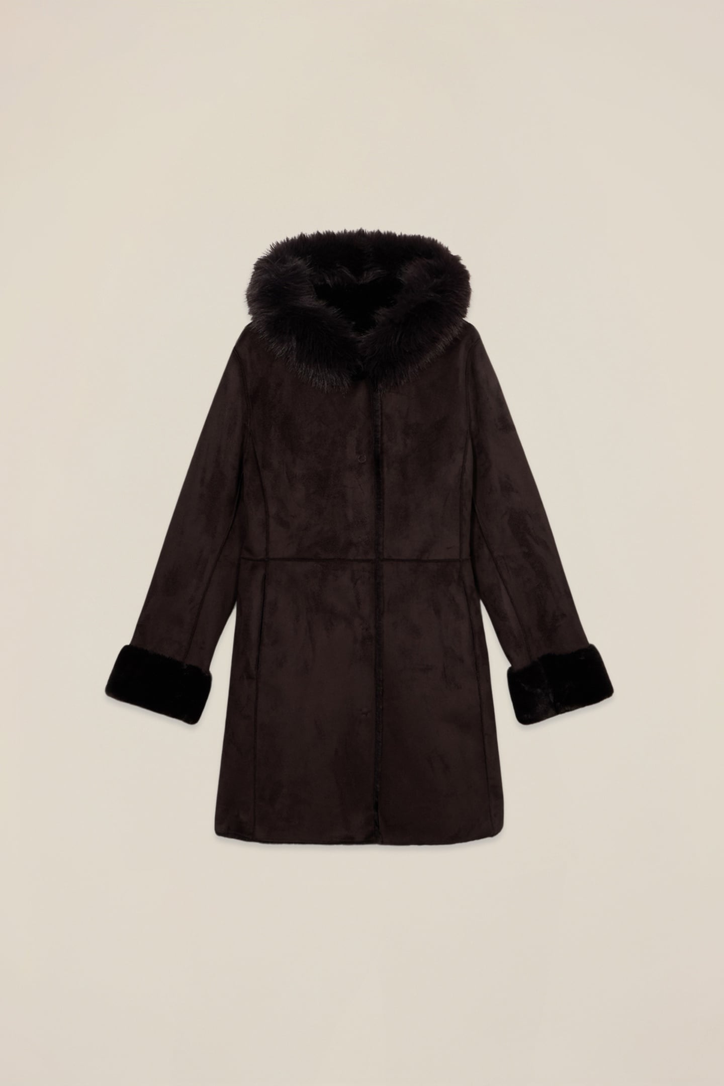 SOFT FABRIC COAT BROWN 3